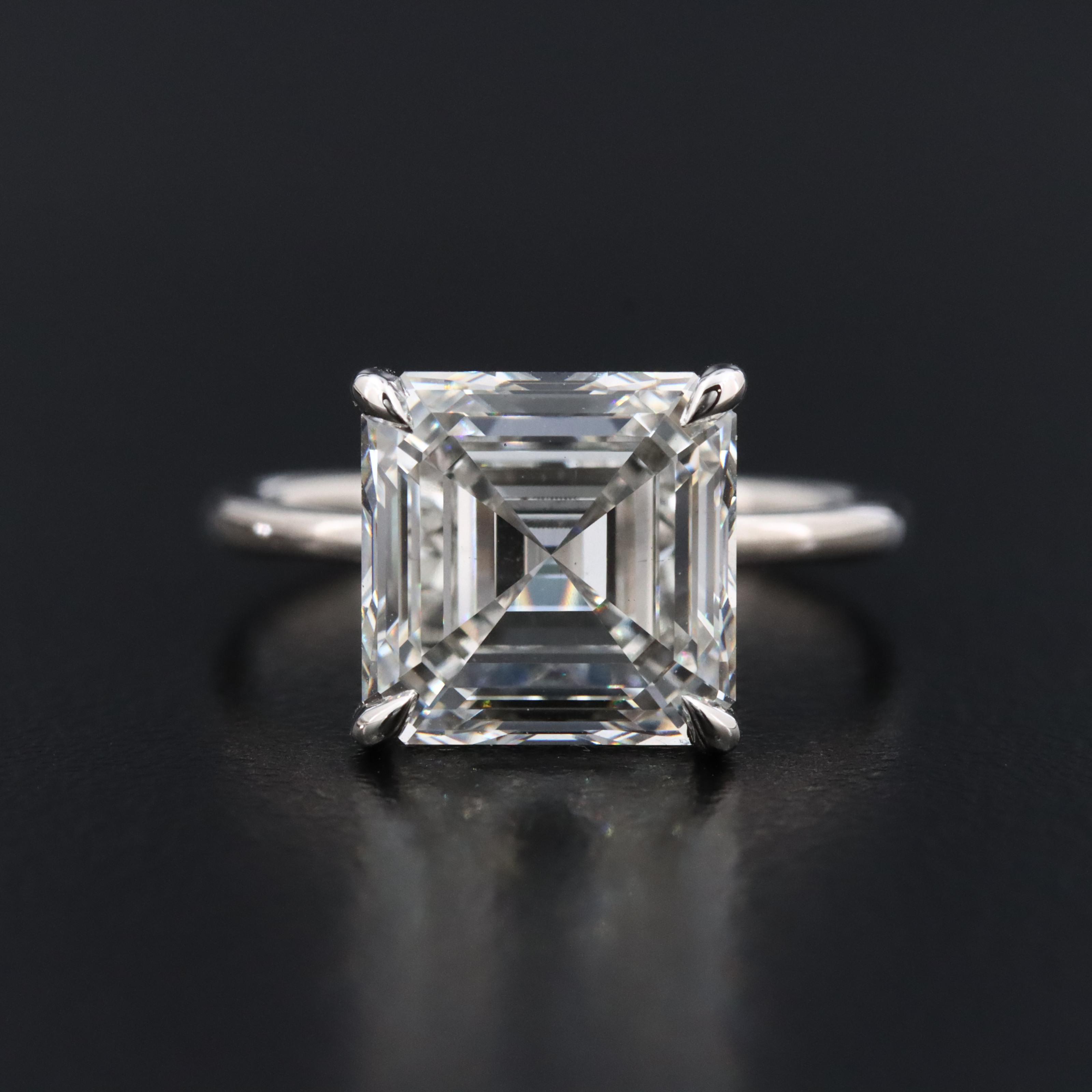 Platinum 5.17 CT Lab Grown Diamond with IGI Report