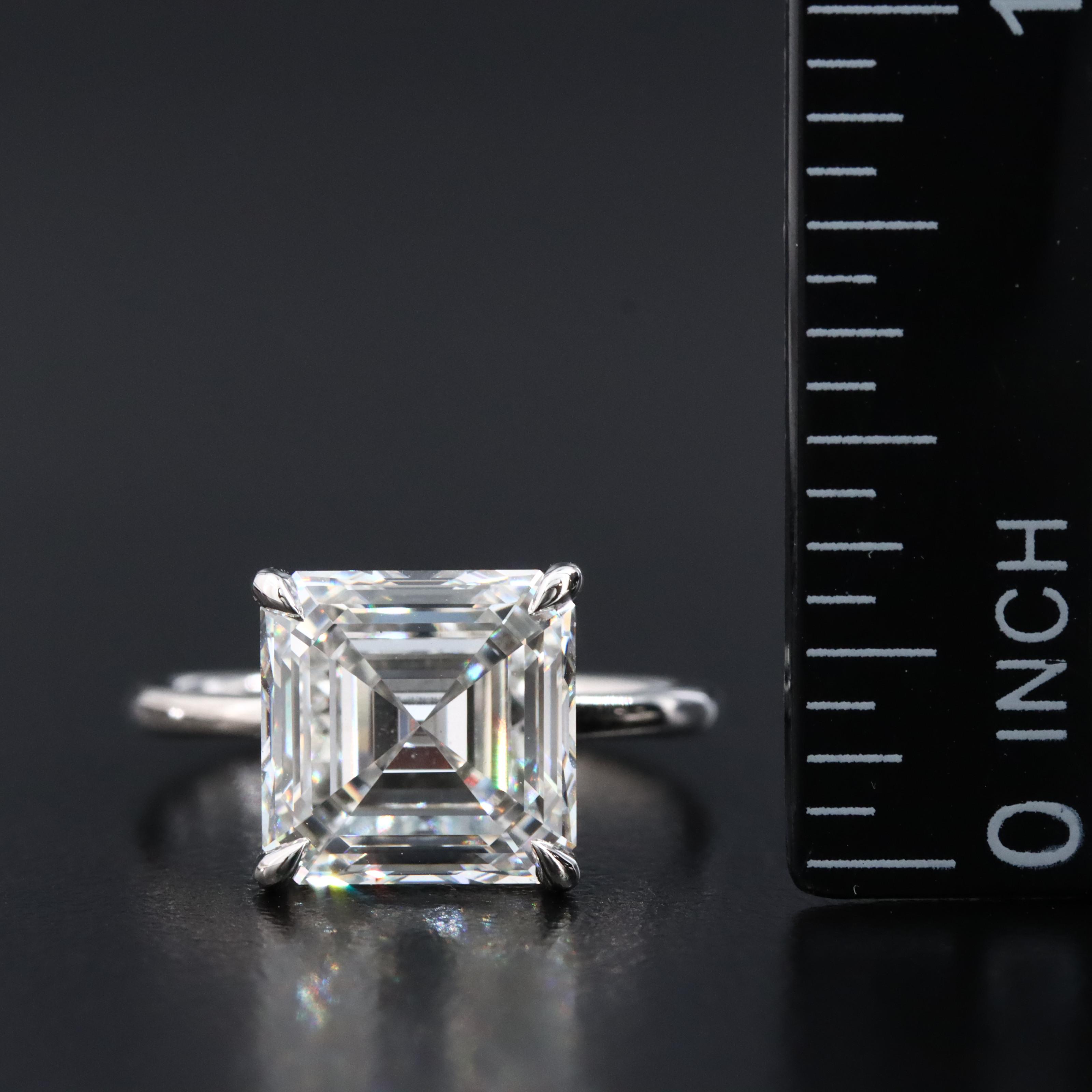 Platinum 5.17 CT Lab Grown Diamond with IGI Report