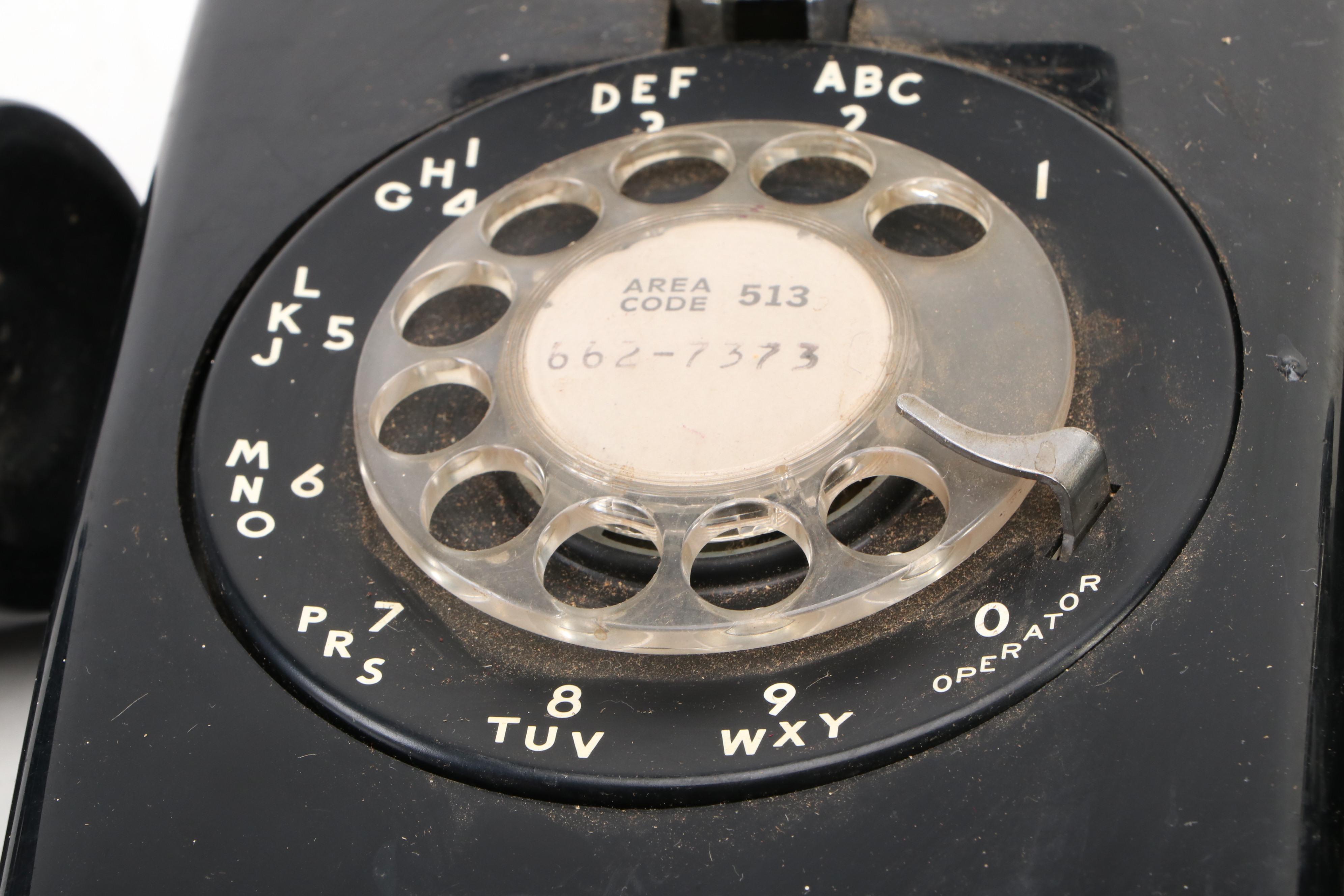 Western Electric Bell System Model 554 Rotary Wall Phones