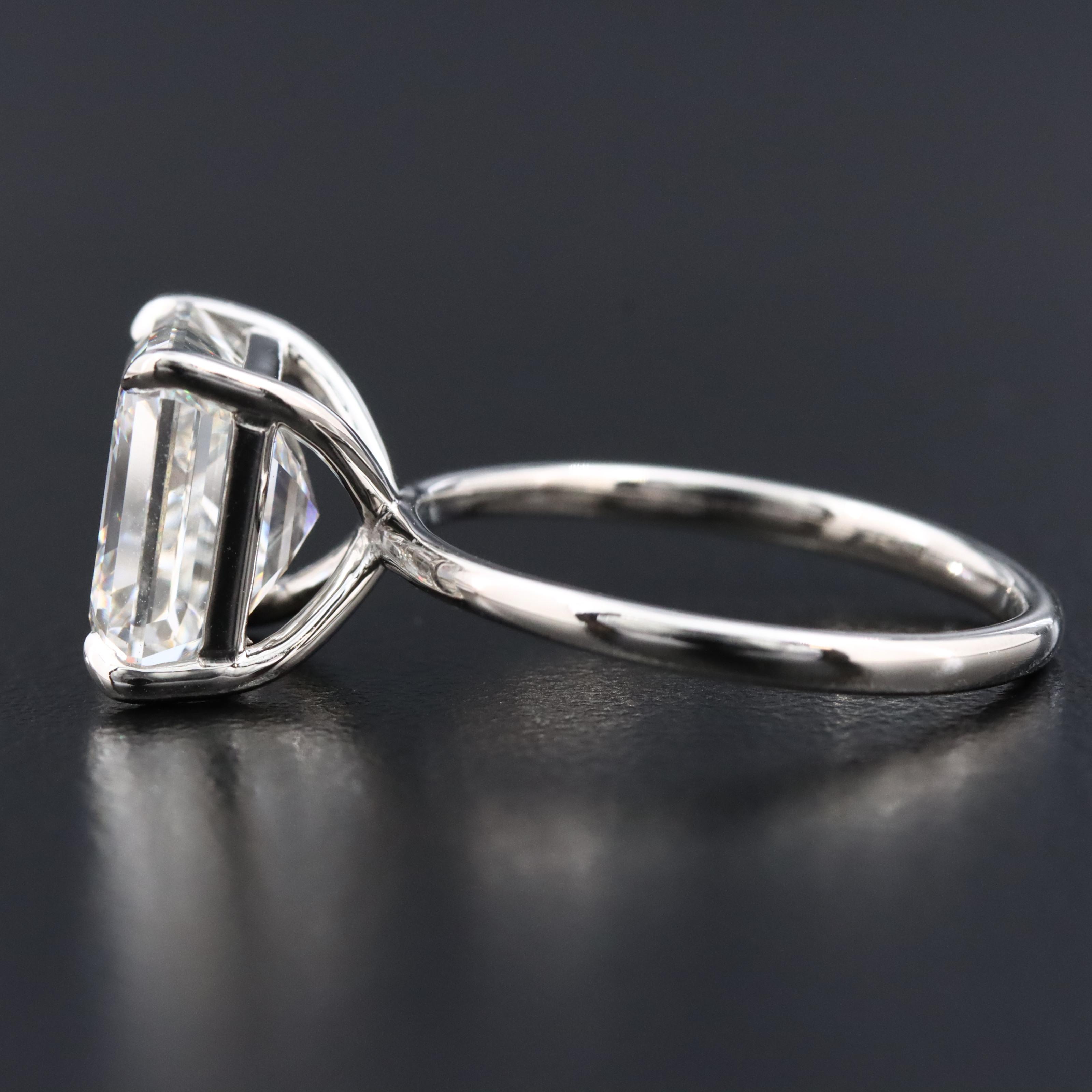 Platinum 5.17 CT Lab Grown Diamond with IGI Report