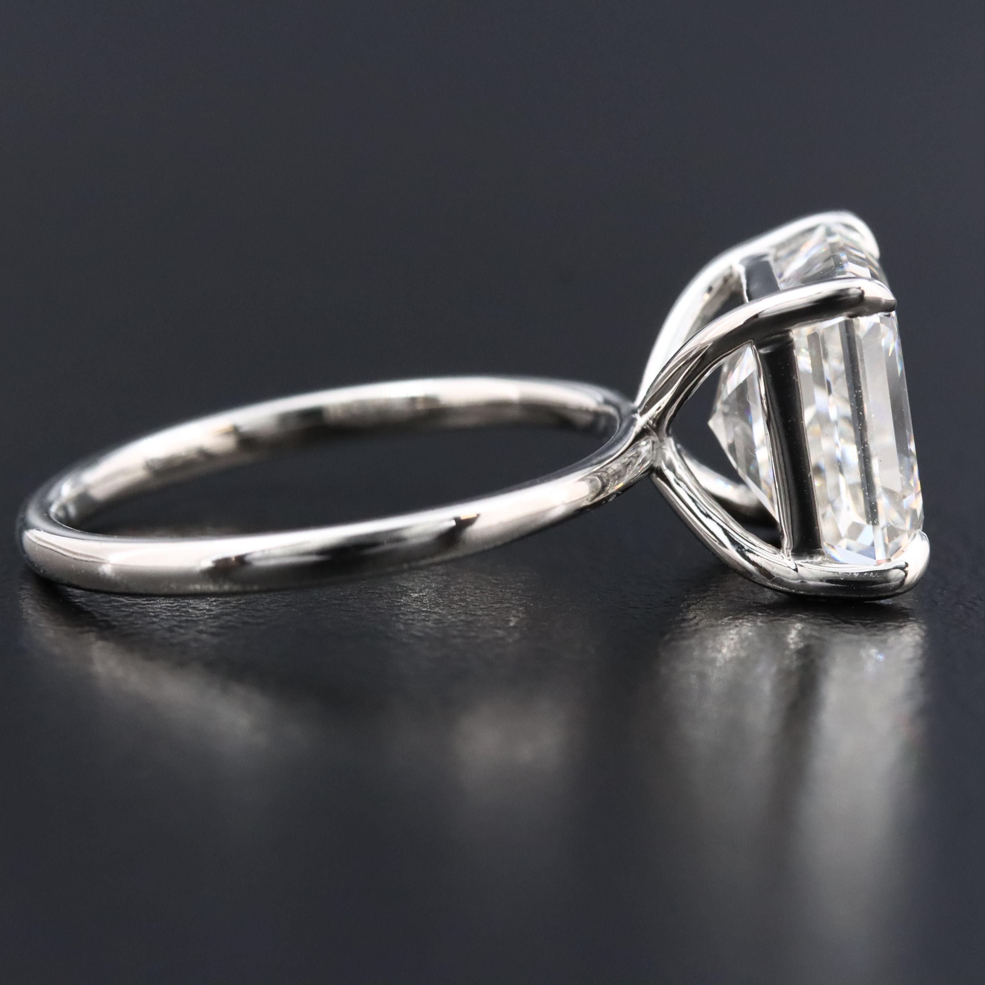 Platinum 5.17 CT Lab Grown Diamond with IGI Report