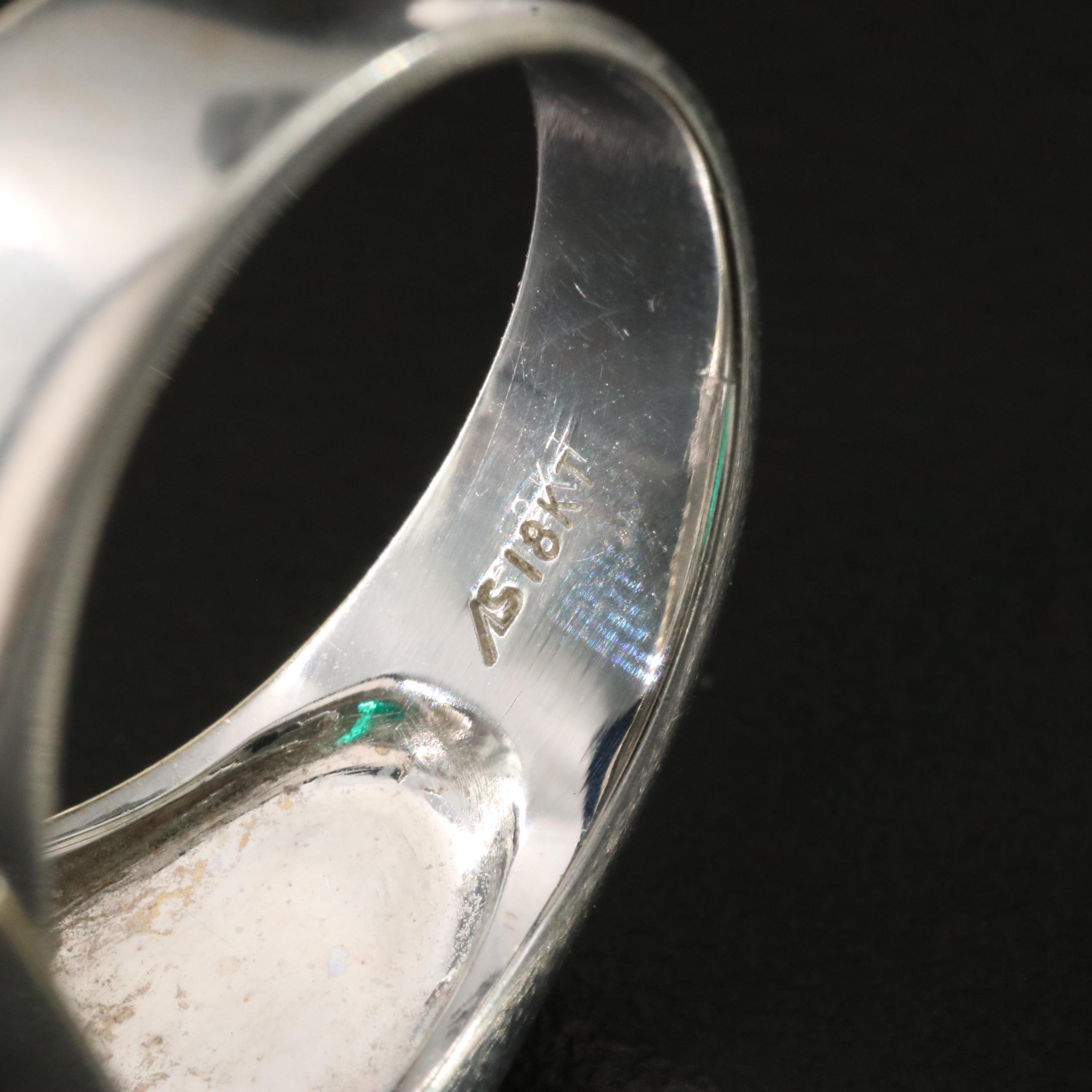 18K 3.15 CT Emerald and Diamond Ring