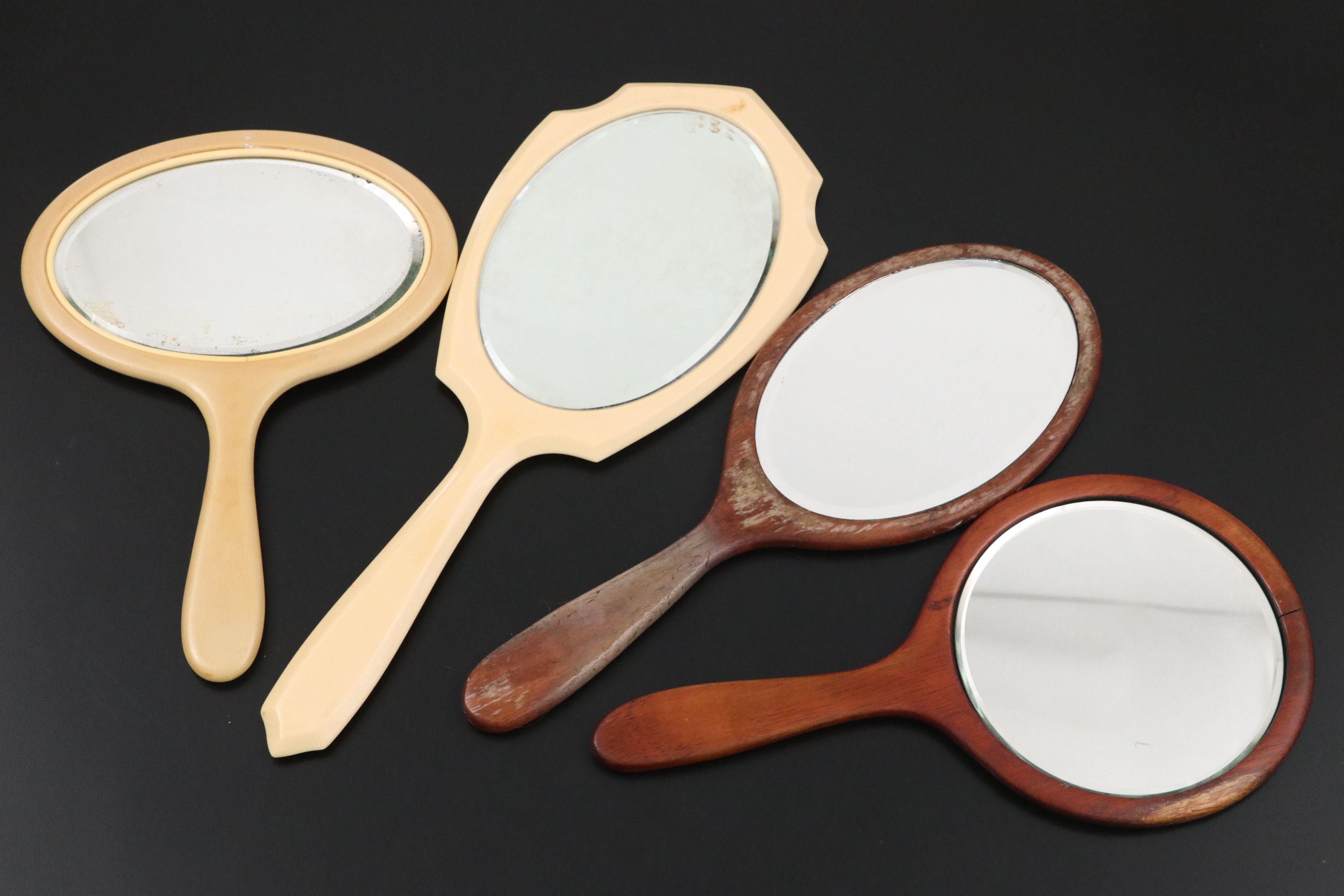 Vintage Wooden Hand Mirrors, Rimelspach Scissors, and More Vanity Accessories
