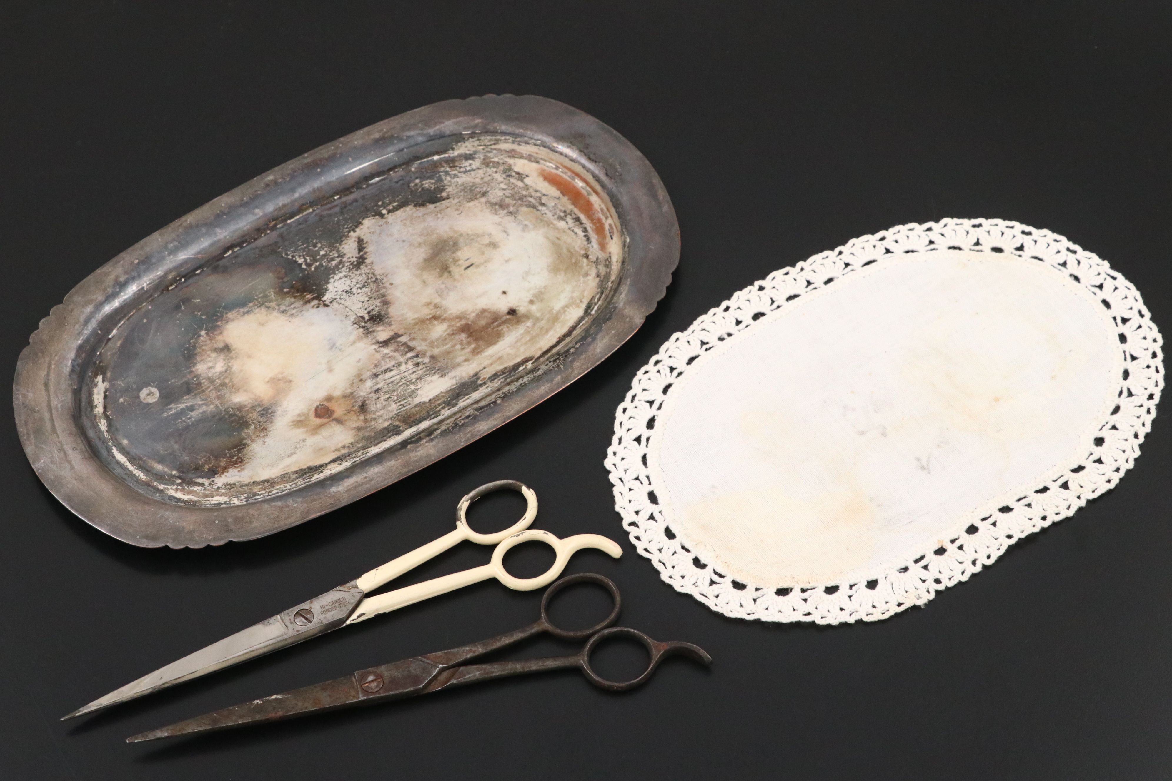 Vintage Wooden Hand Mirrors, Rimelspach Scissors, and More Vanity Accessories