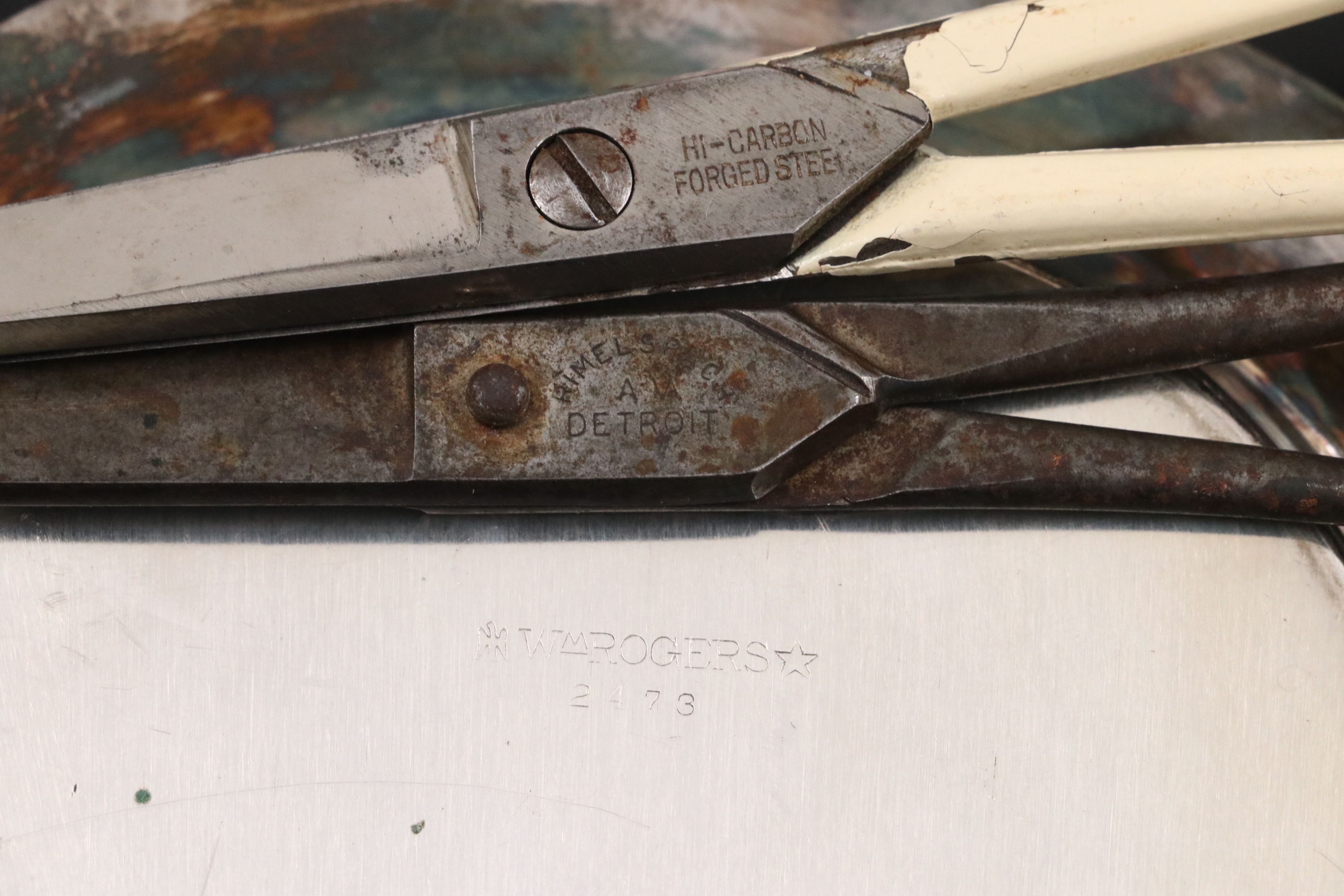 Vintage Wooden Hand Mirrors, Rimelspach Scissors, and More Vanity Accessories