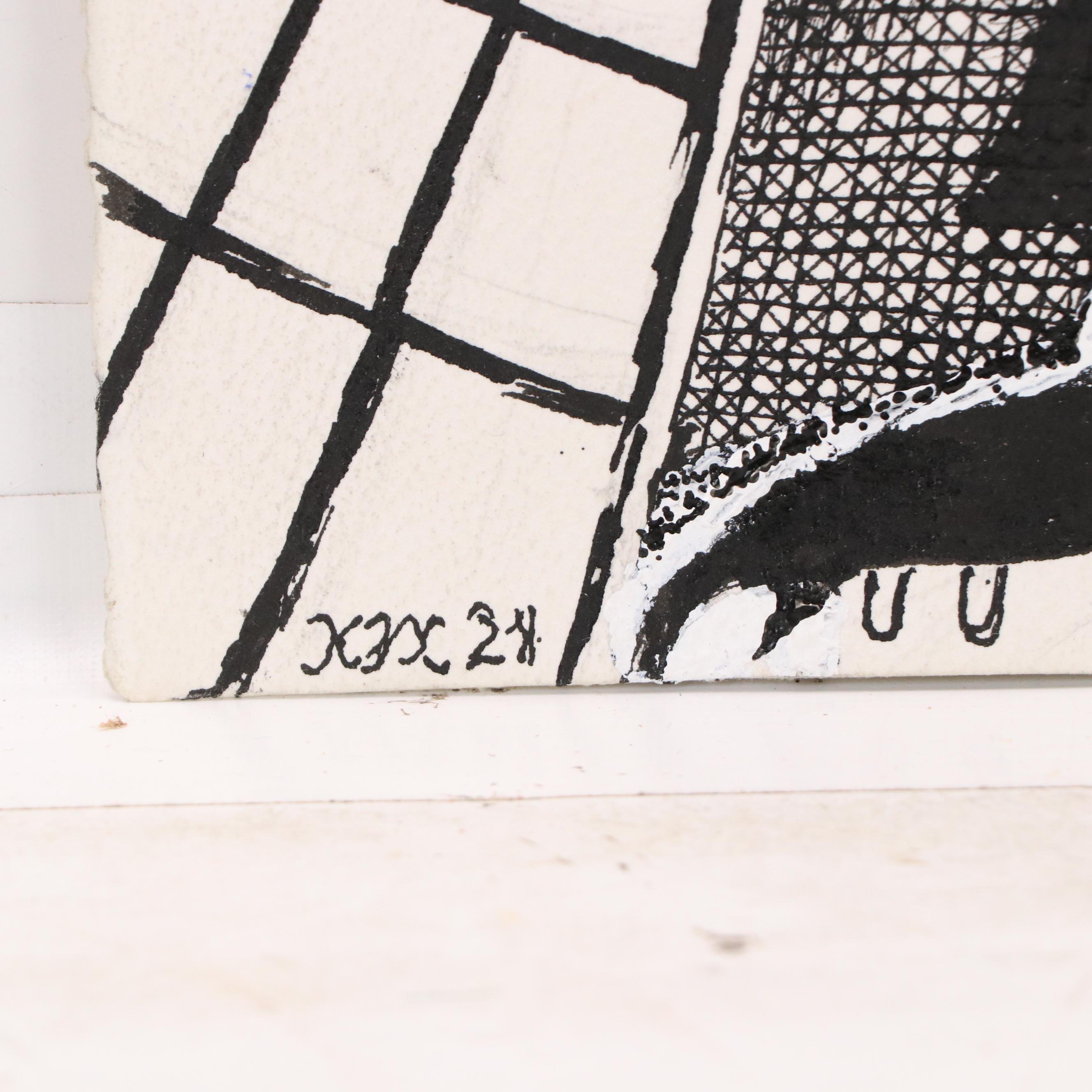 Nikolay "Kuk" Manuylov Surrealist Ink Drawing, 21st Century