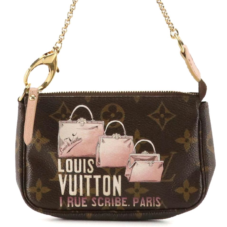 Louis Vuittion '1 Rue Scribe' Monogram Canvas Mini Accessories Pochette Bag