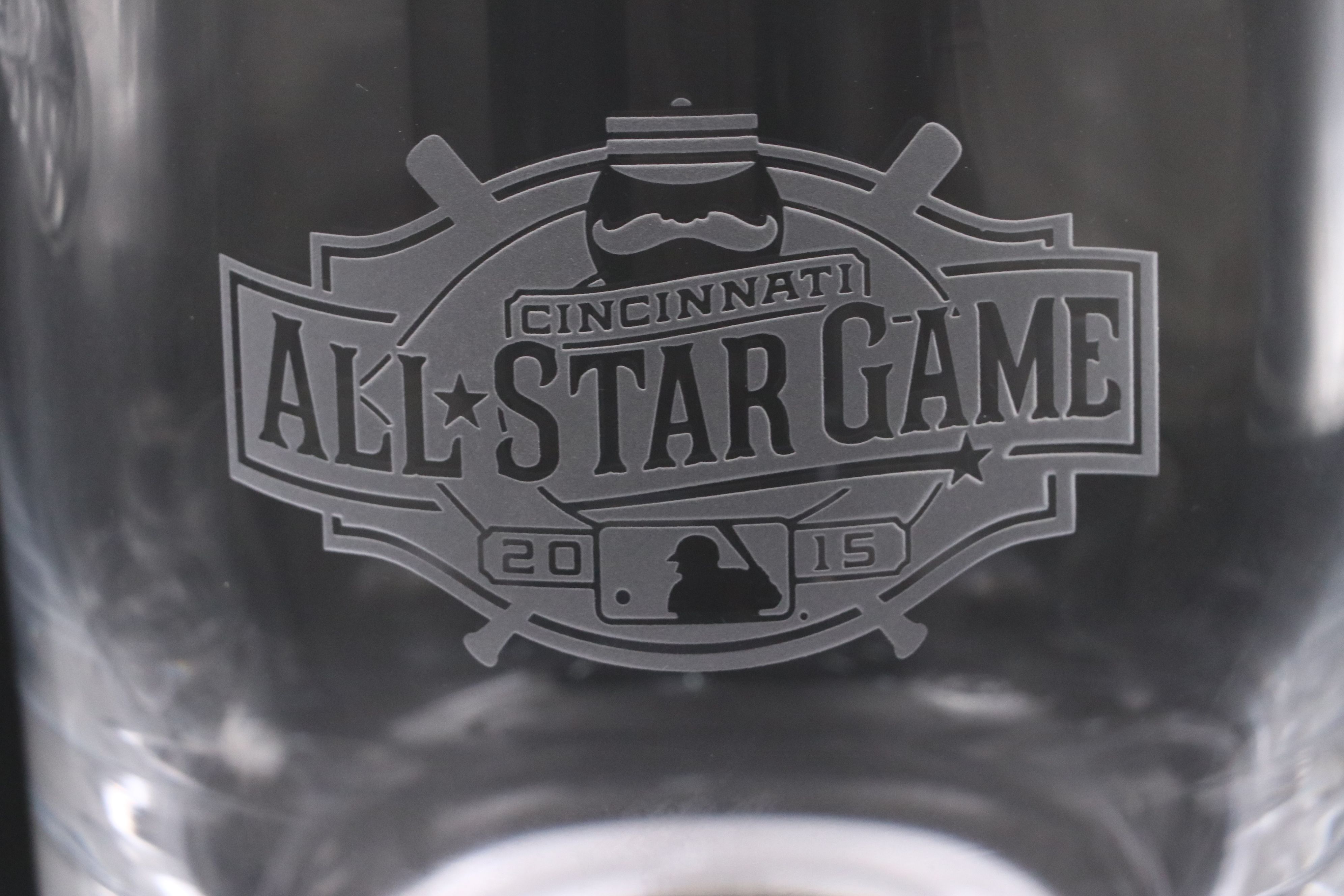 Cincinnati Reds All Star Game 2015 and Other Crystal Glass Ice Bucket and Bowl