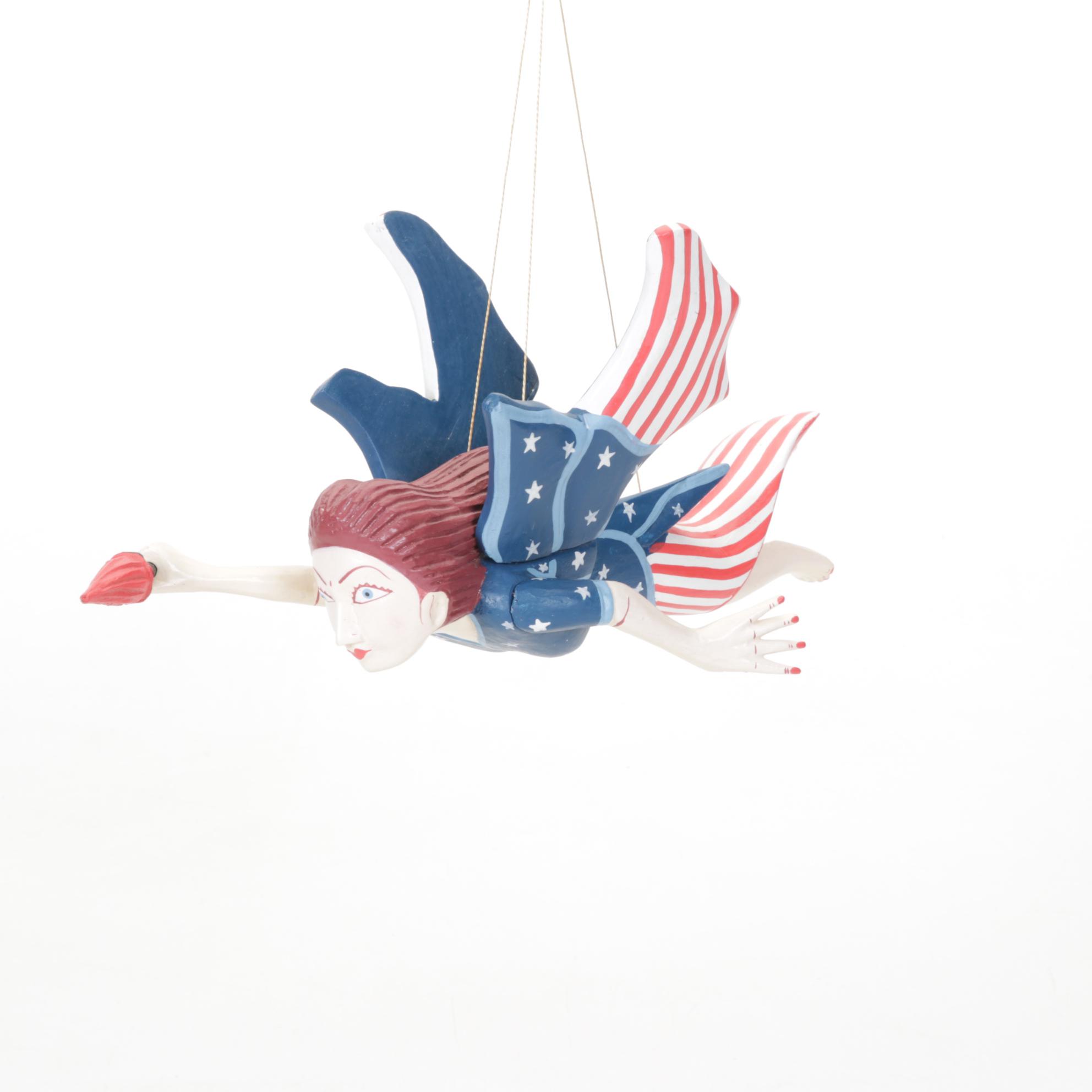 Folk Art Lady Liberty Mobile