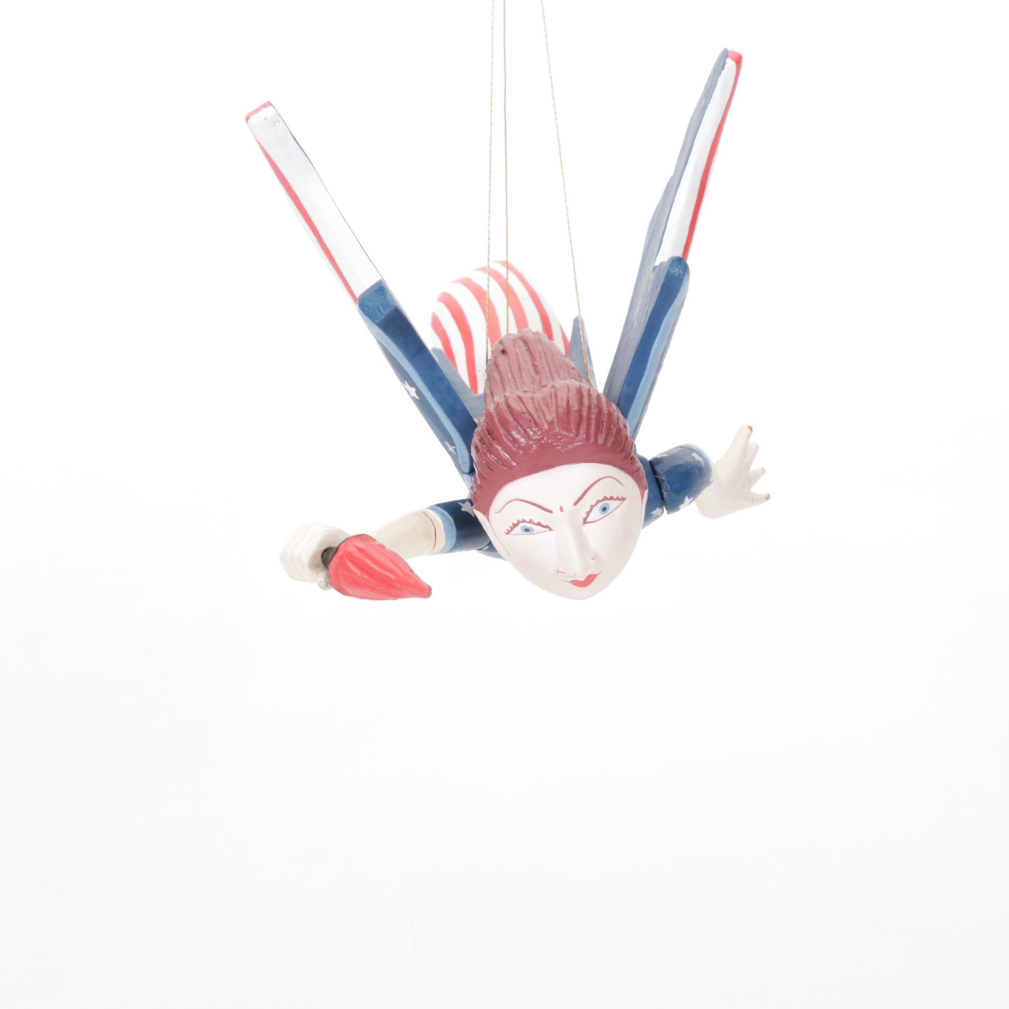 Folk Art Lady Liberty Mobile