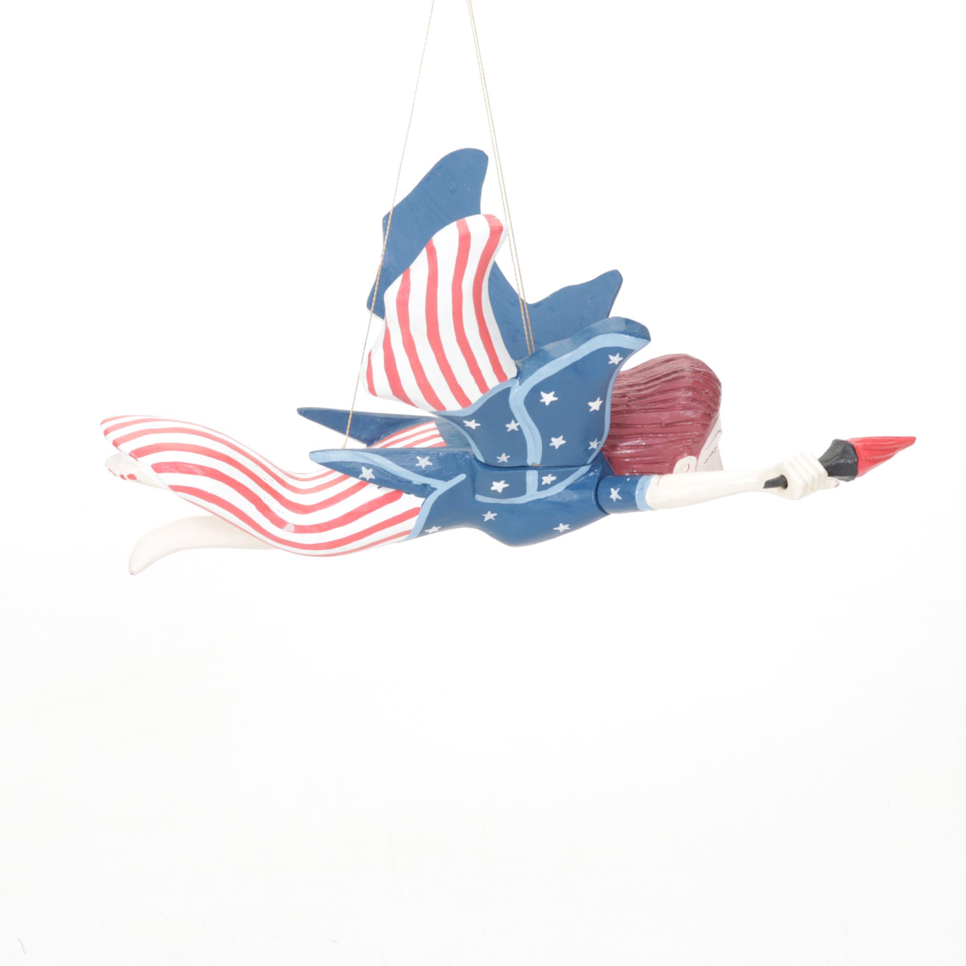 Folk Art Lady Liberty Mobile