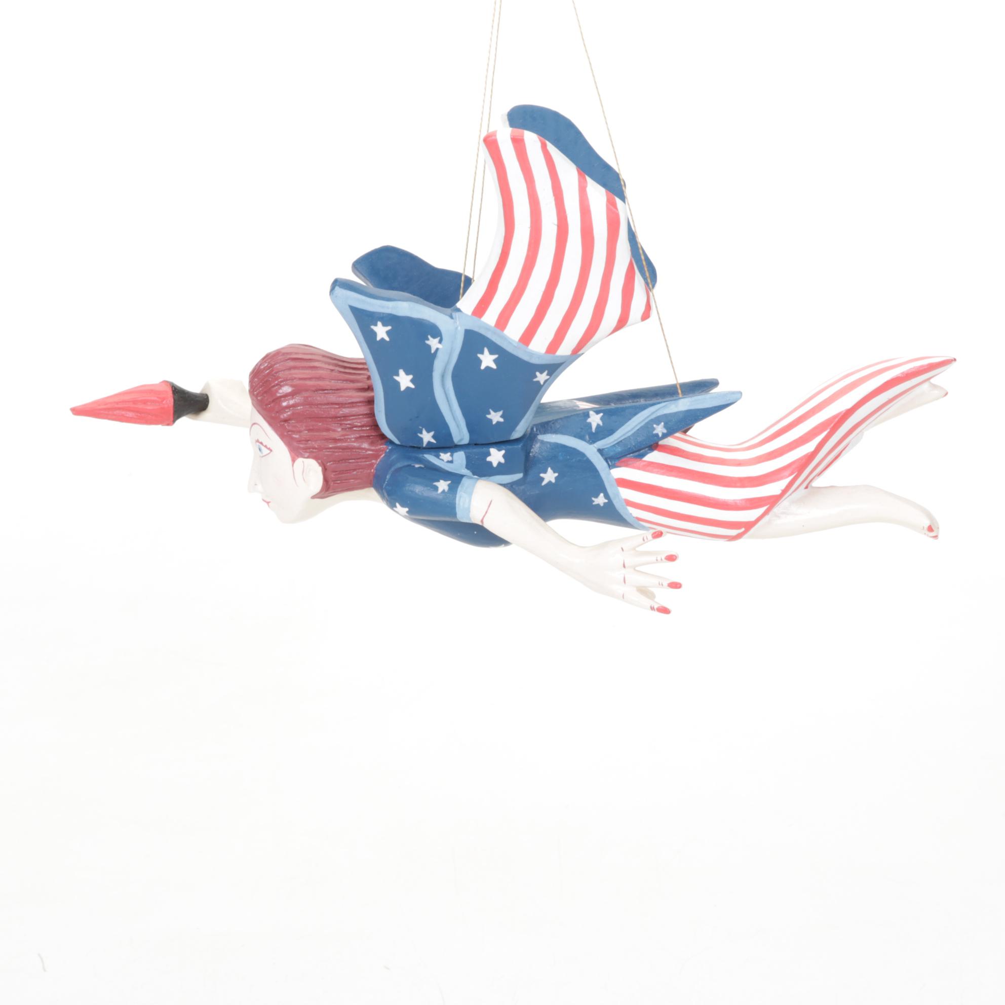 Folk Art Lady Liberty Mobile