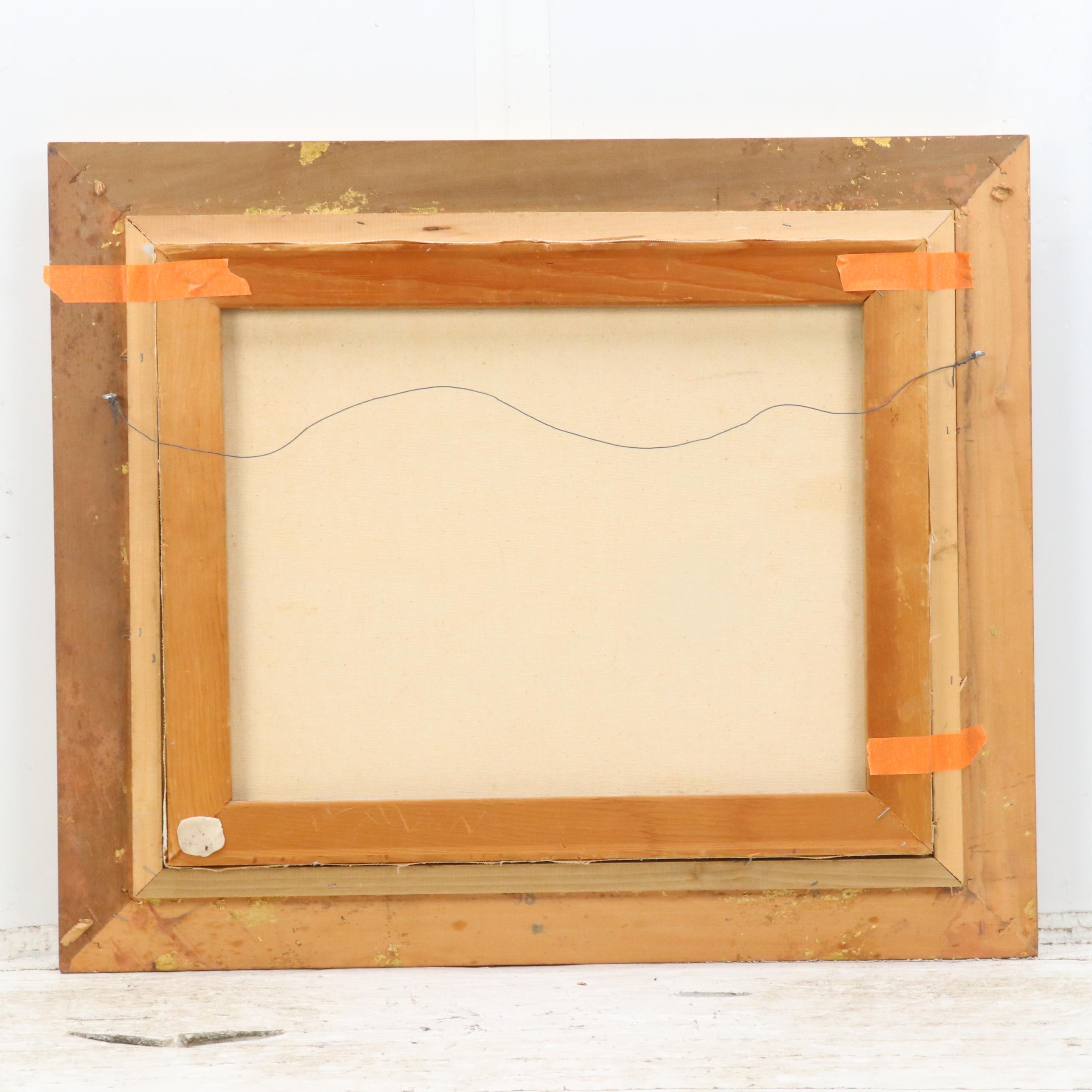 Oil Painting After Albert Marquet "The Beach at Fécamp," Late 20th Century