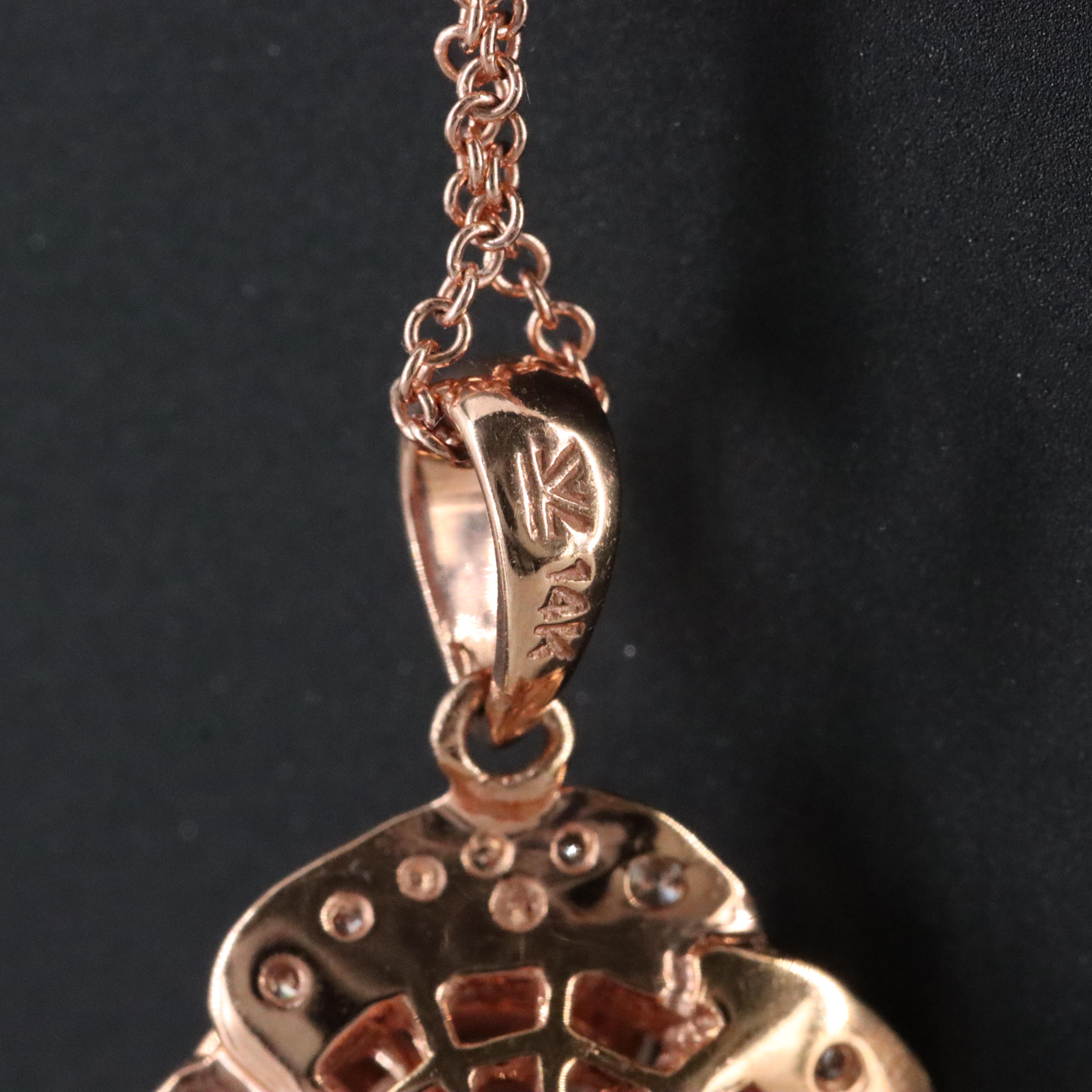 Le Vian 14K Rose Gold 0.34 CTW Diamond Rose Necklace