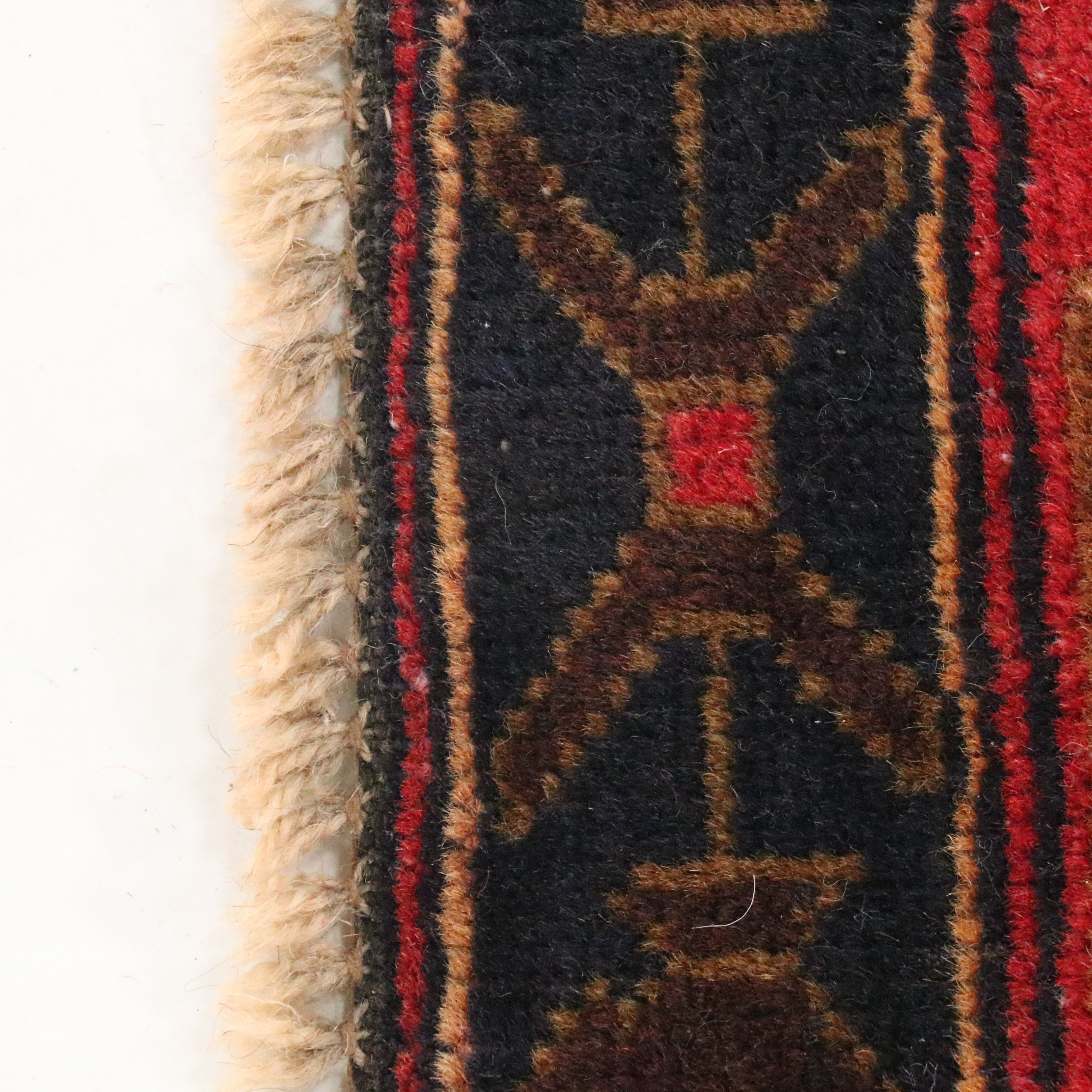 2'8 x 4'4 Hand-Knotted Afghan Baluch Pictorial Accent Rug