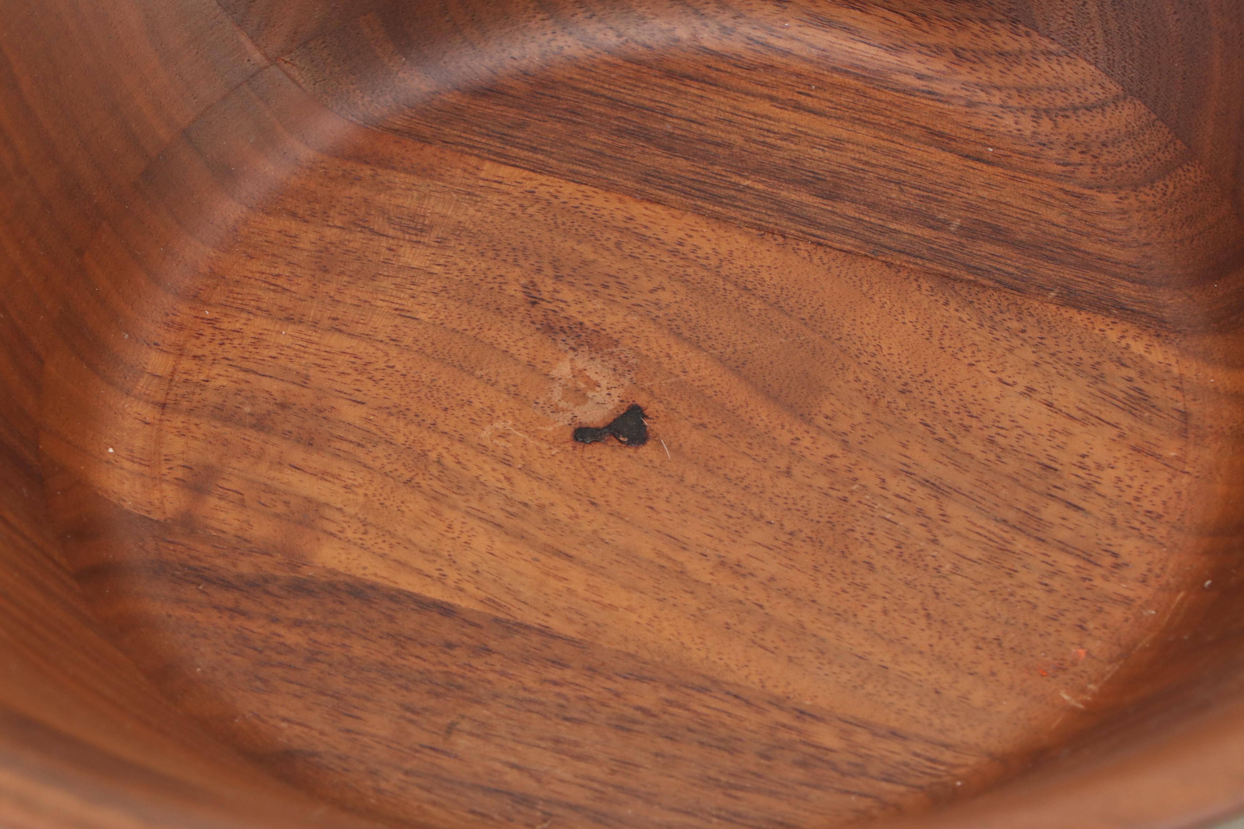 Burled Walnut Salad Bowl Set