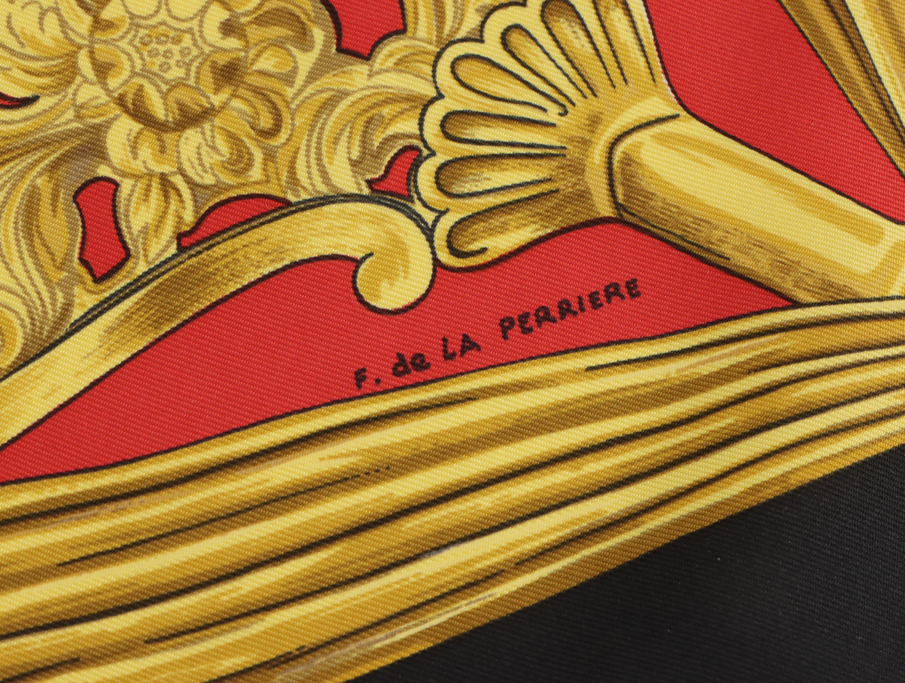 Hermès "Étriers" Scarf 90 in Silk Twill