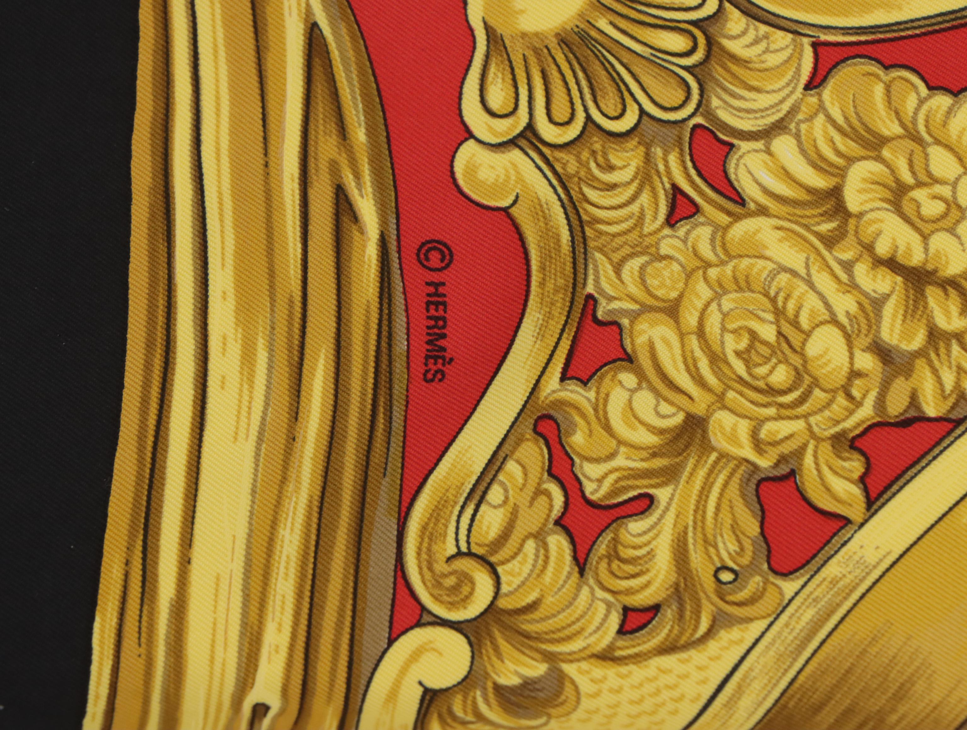 Hermès "Étriers" Scarf 90 in Silk Twill