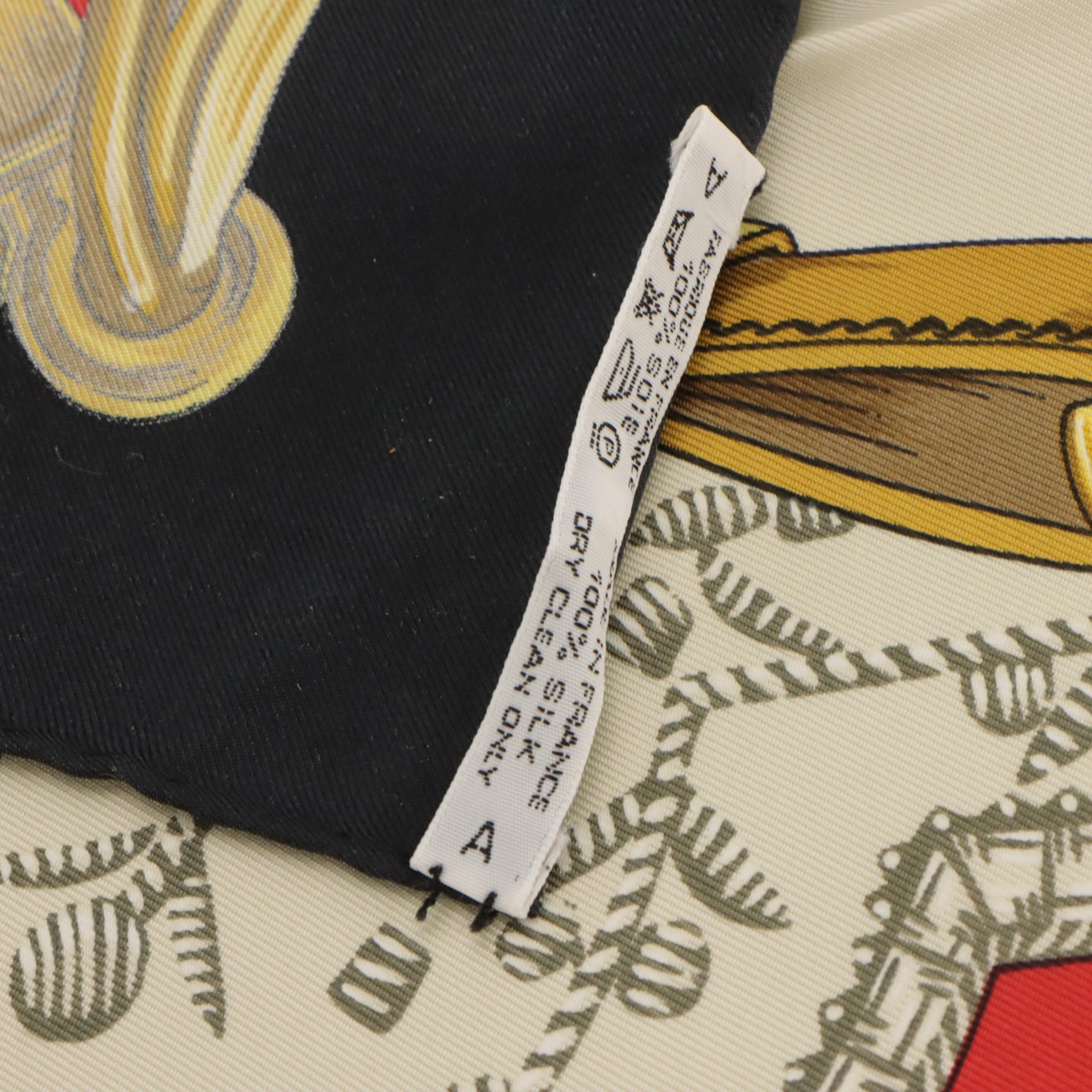 Hermès "Étriers" Scarf 90 in Silk Twill