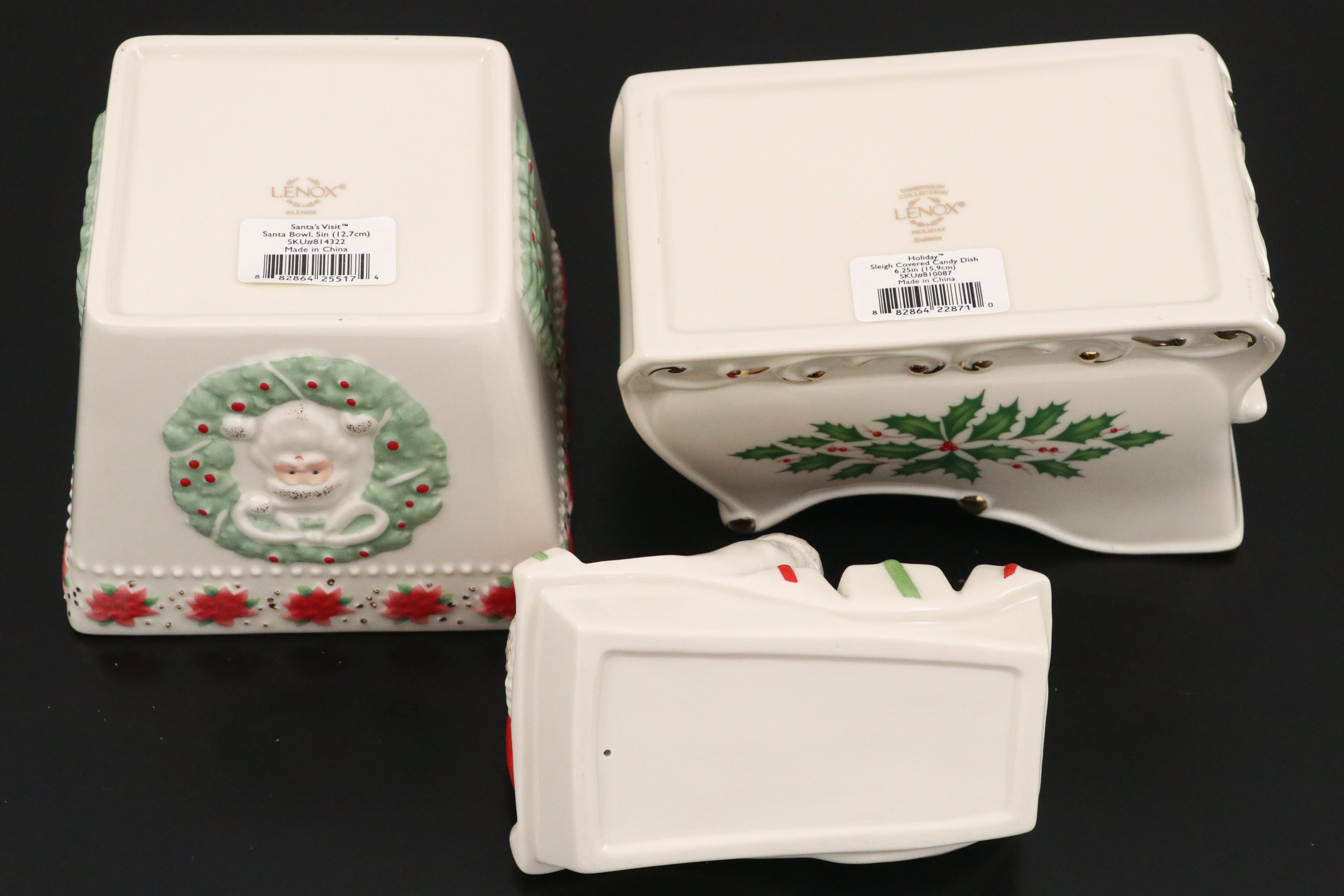 Lenox Holiday Ceramic Candle Votives and Serveware