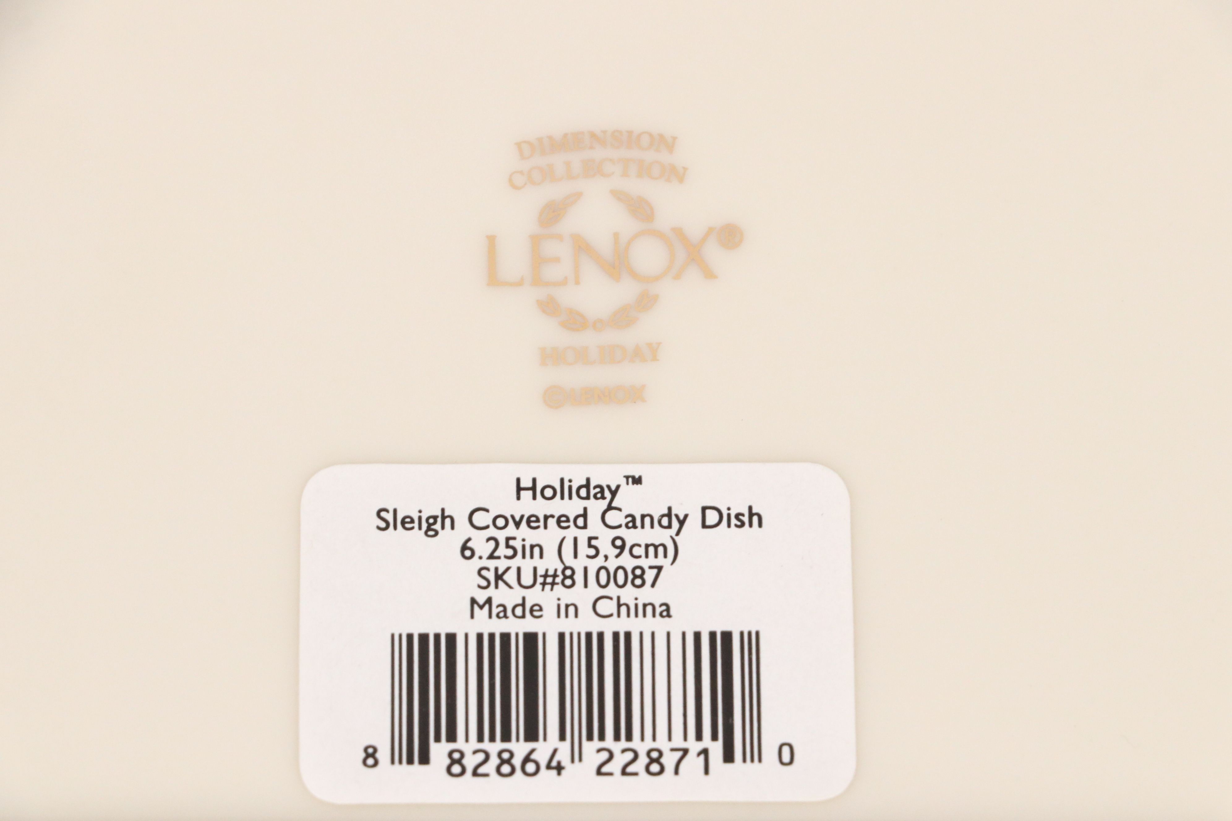 Lenox Holiday Ceramic Candle Votives and Serveware