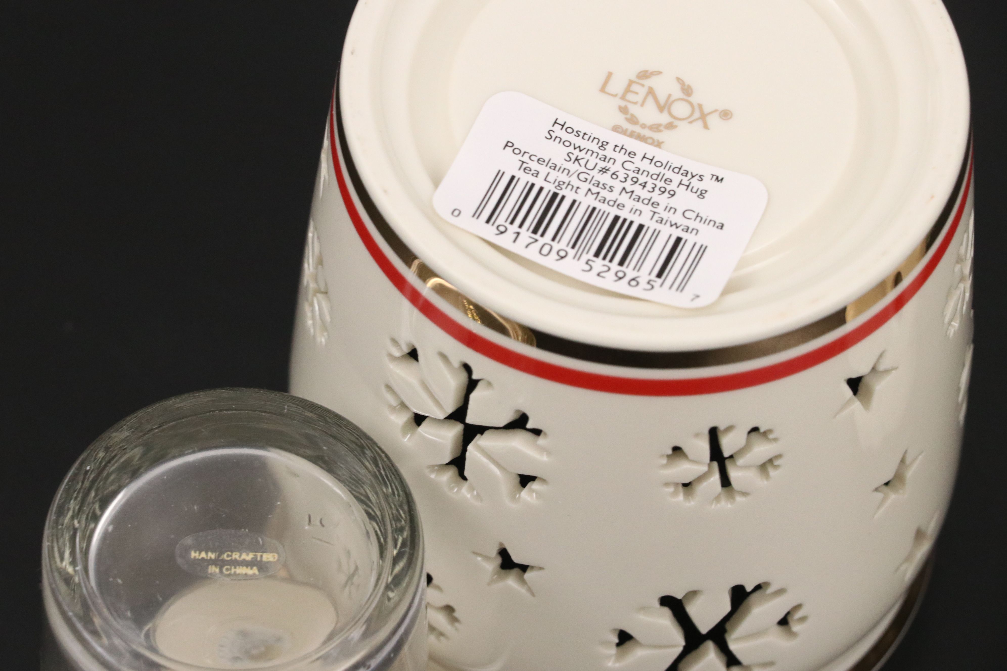 Lenox Holiday Ceramic Candle Votives and Serveware