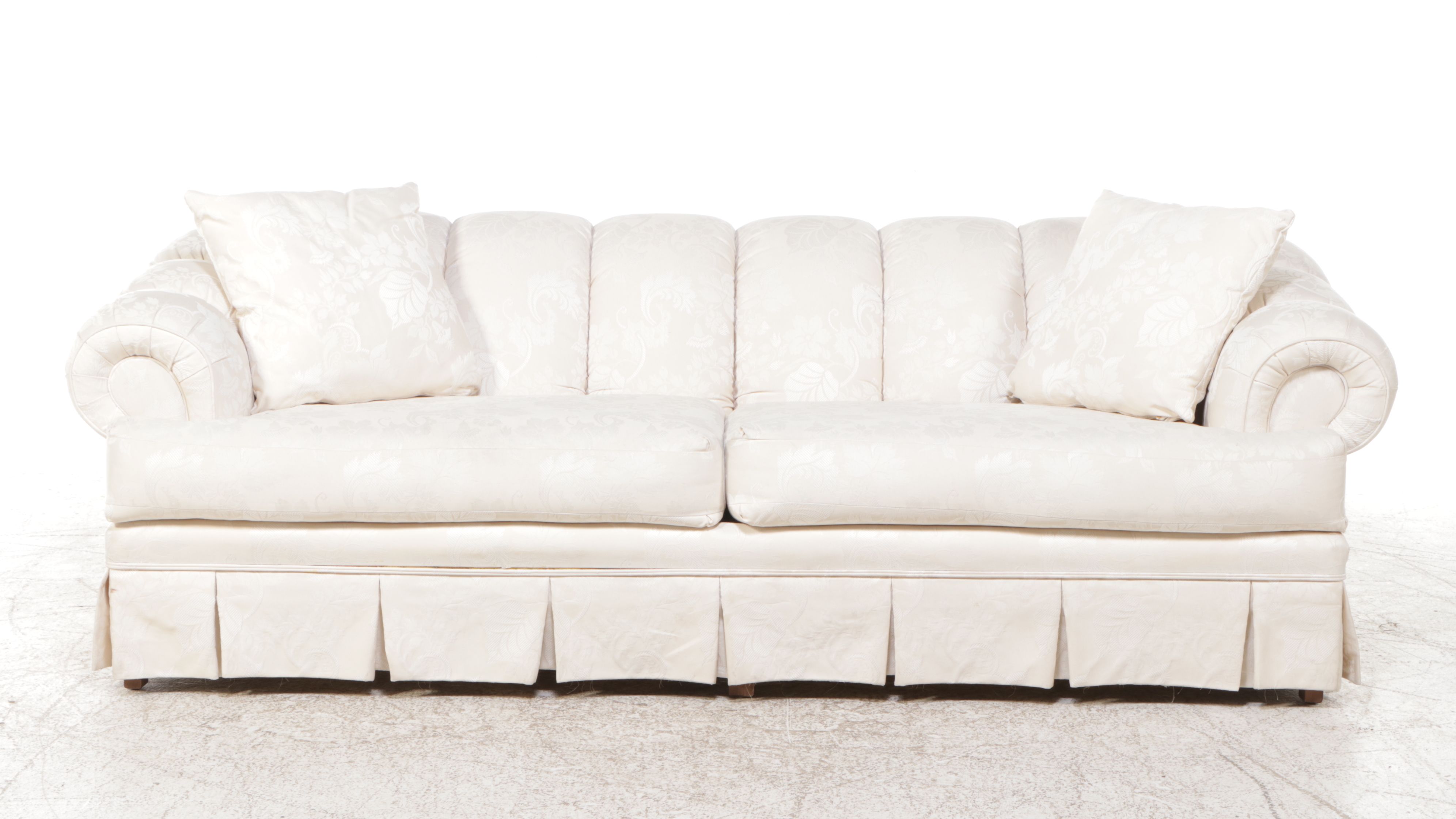 Broyhill Channel Tufted Roll-Arm Sofa, Late 20th Century