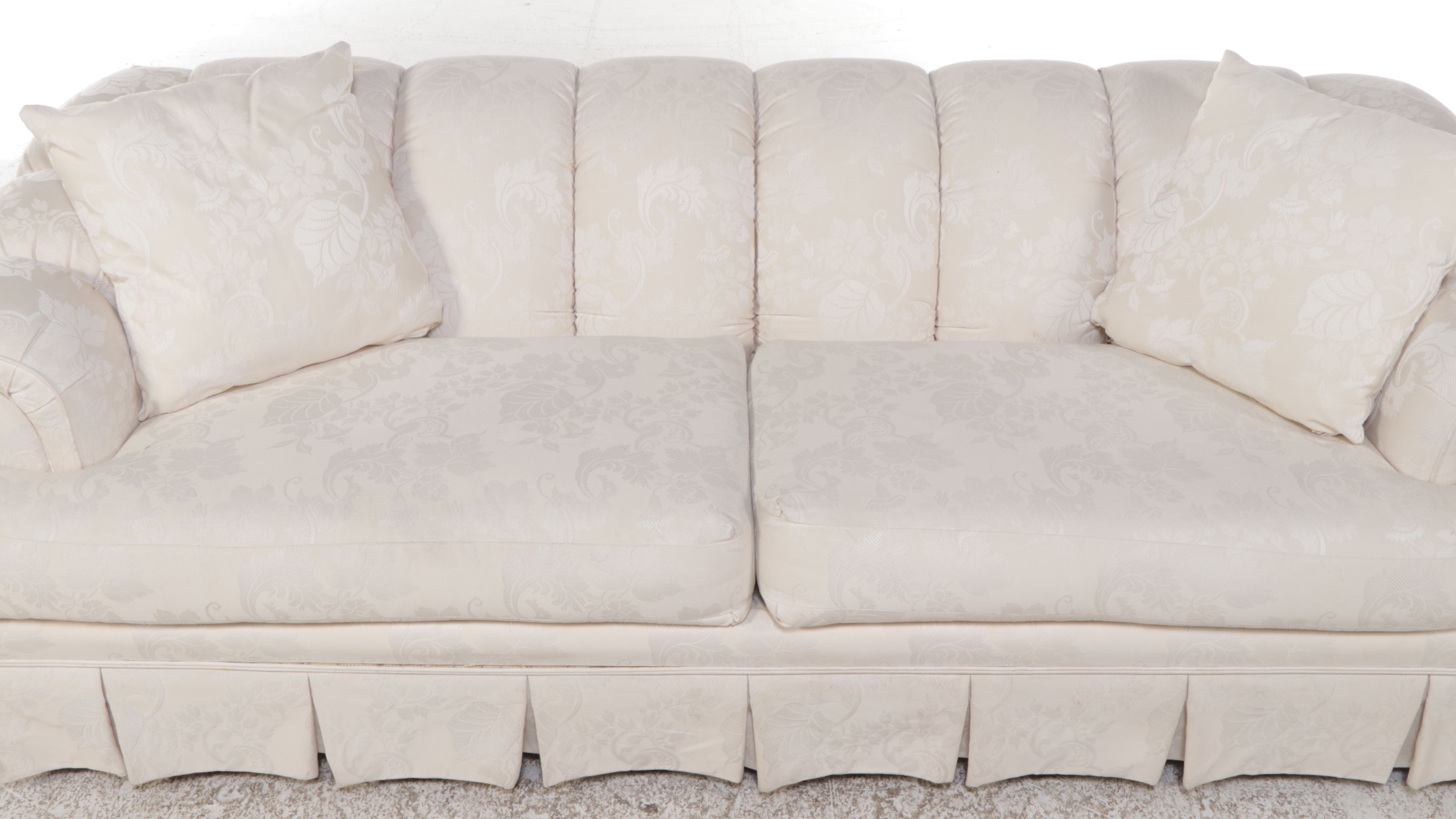 Broyhill Channel Tufted Roll-Arm Sofa, Late 20th Century