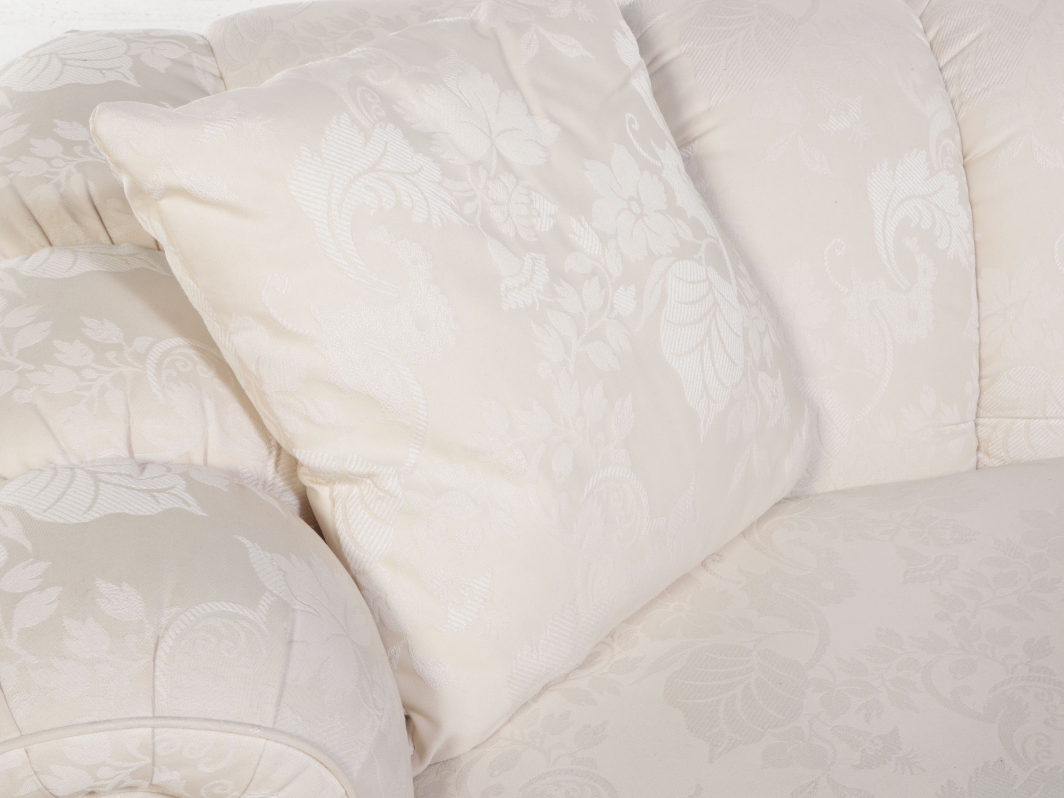 Broyhill Channel Tufted Roll-Arm Sofa, Late 20th Century