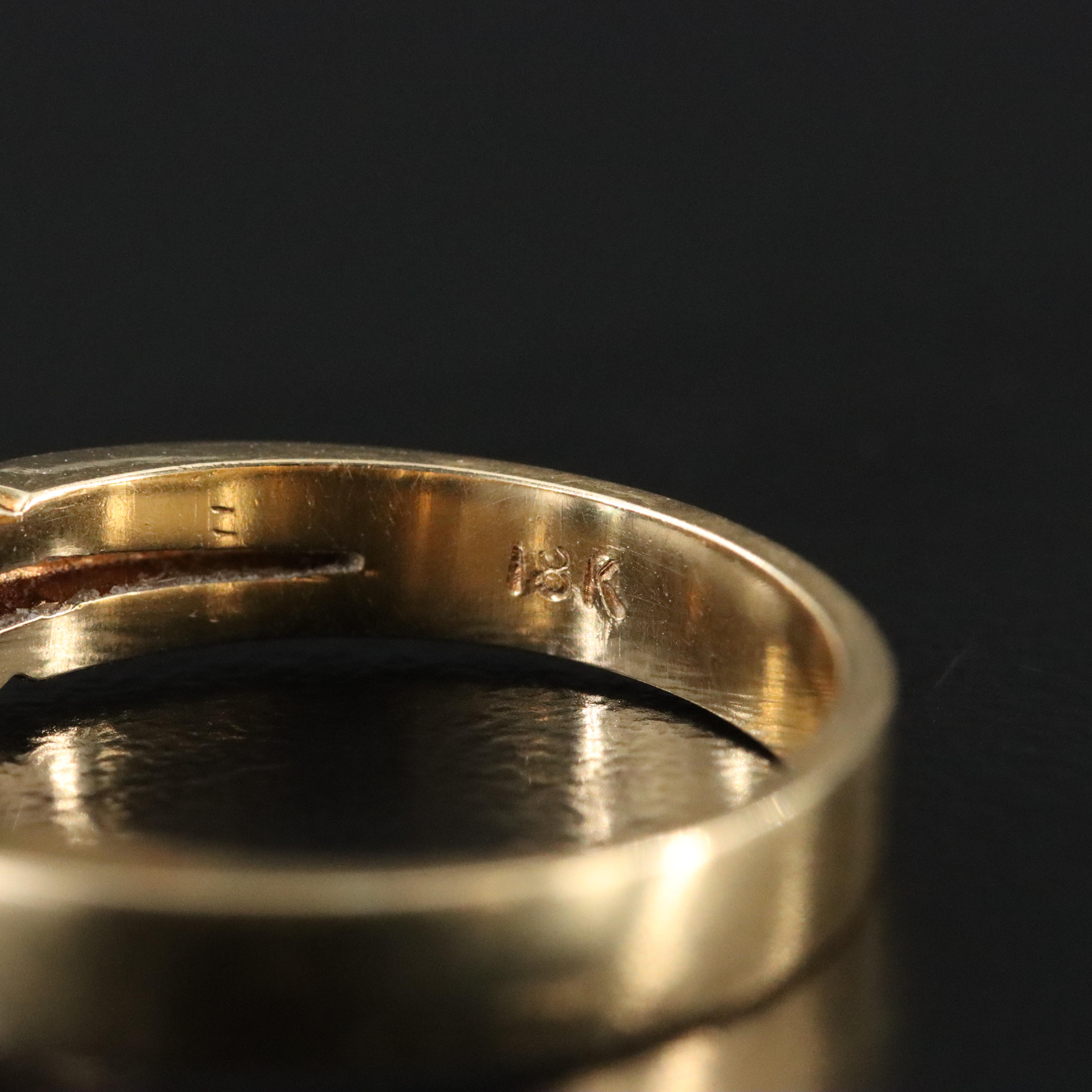 18K Emerald Solitaire Ring