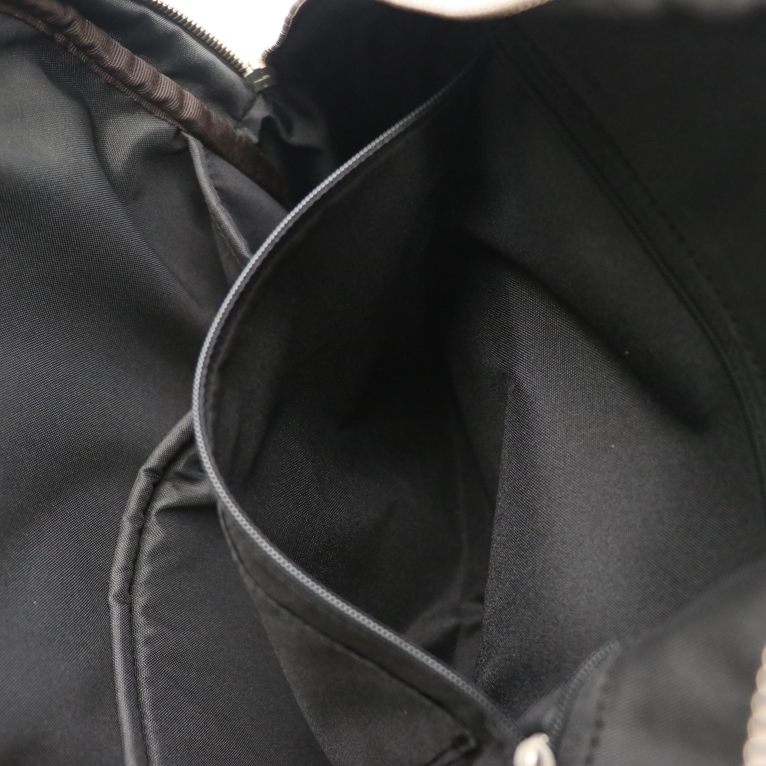 Mavaro Black Grained Leather Backpack, Other Embossed Leather Bamboo Handle Bag