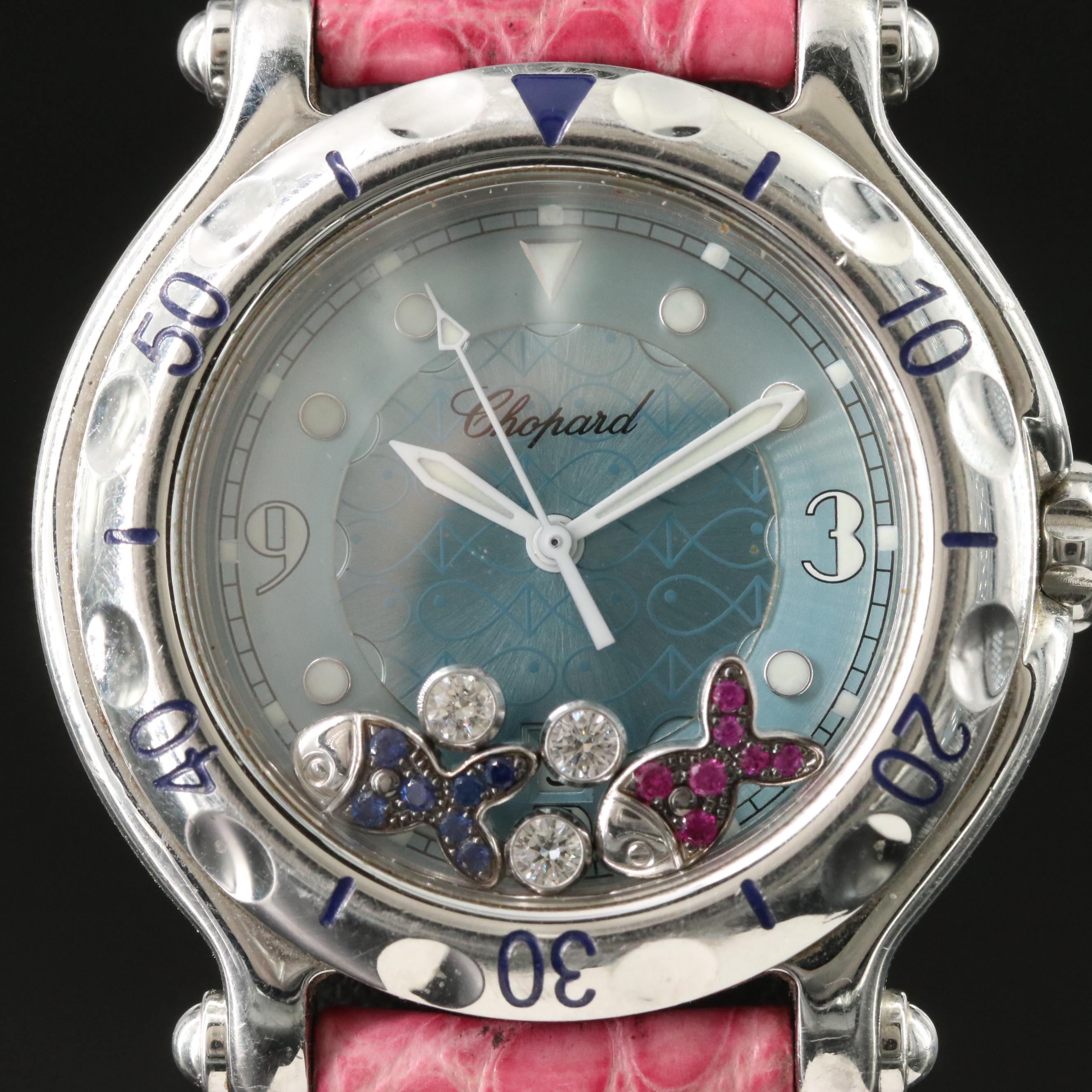 Chopard Happy Sport Fish Diamond Watch