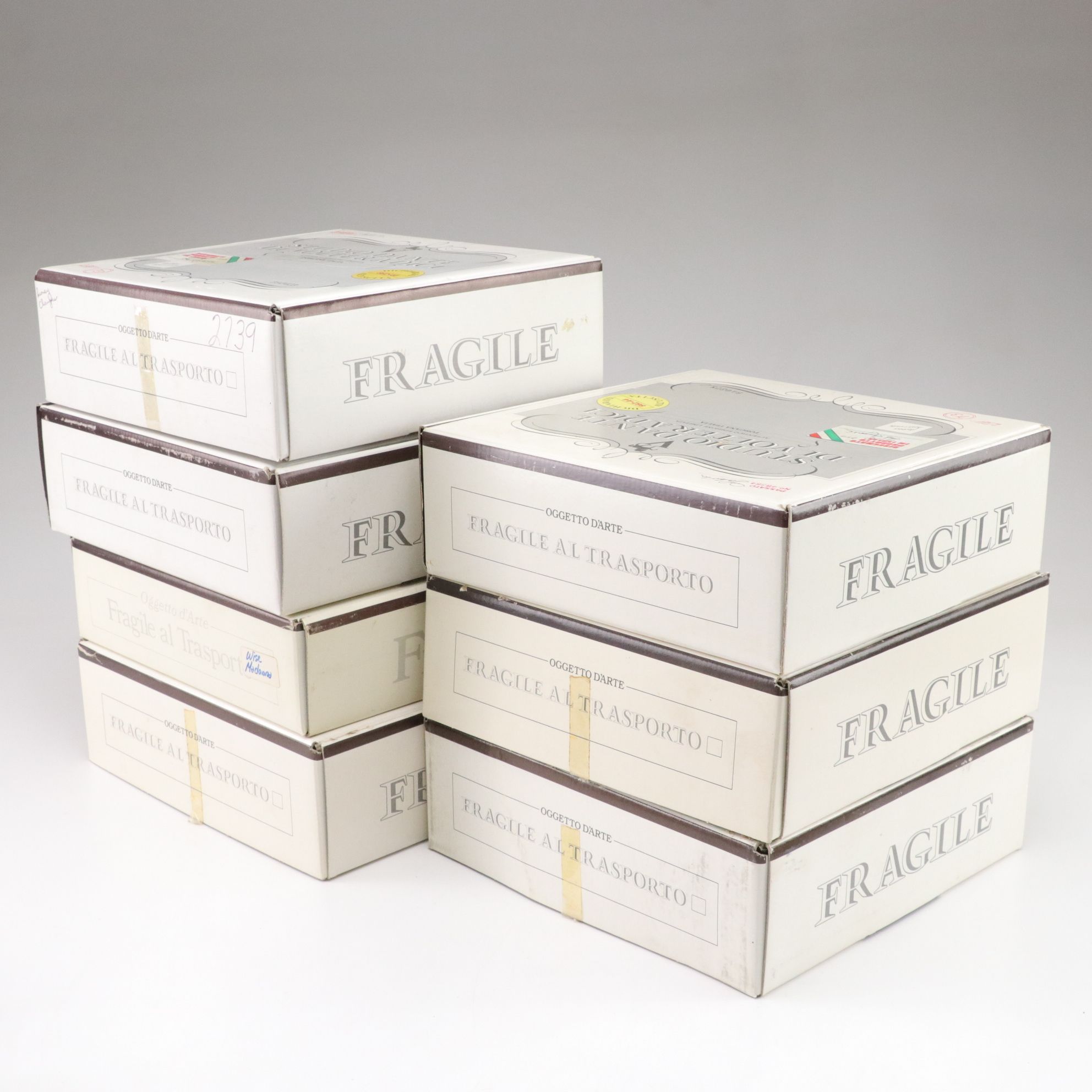 Studio Dante di Volteradici Bas Relief Collector Plates, 1980s