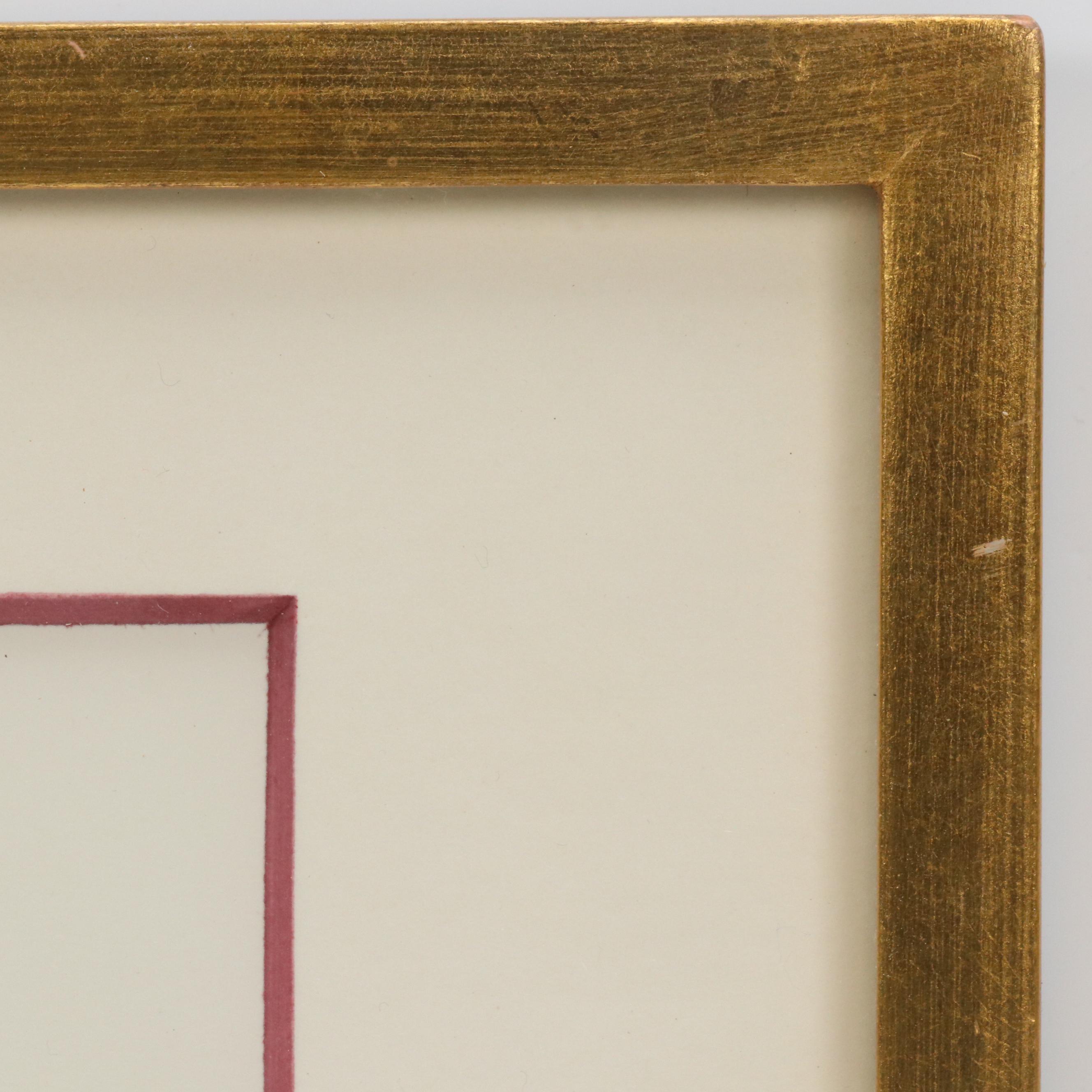 Ohba Masao Mimeograph "Red Bird III," Late 20th Century