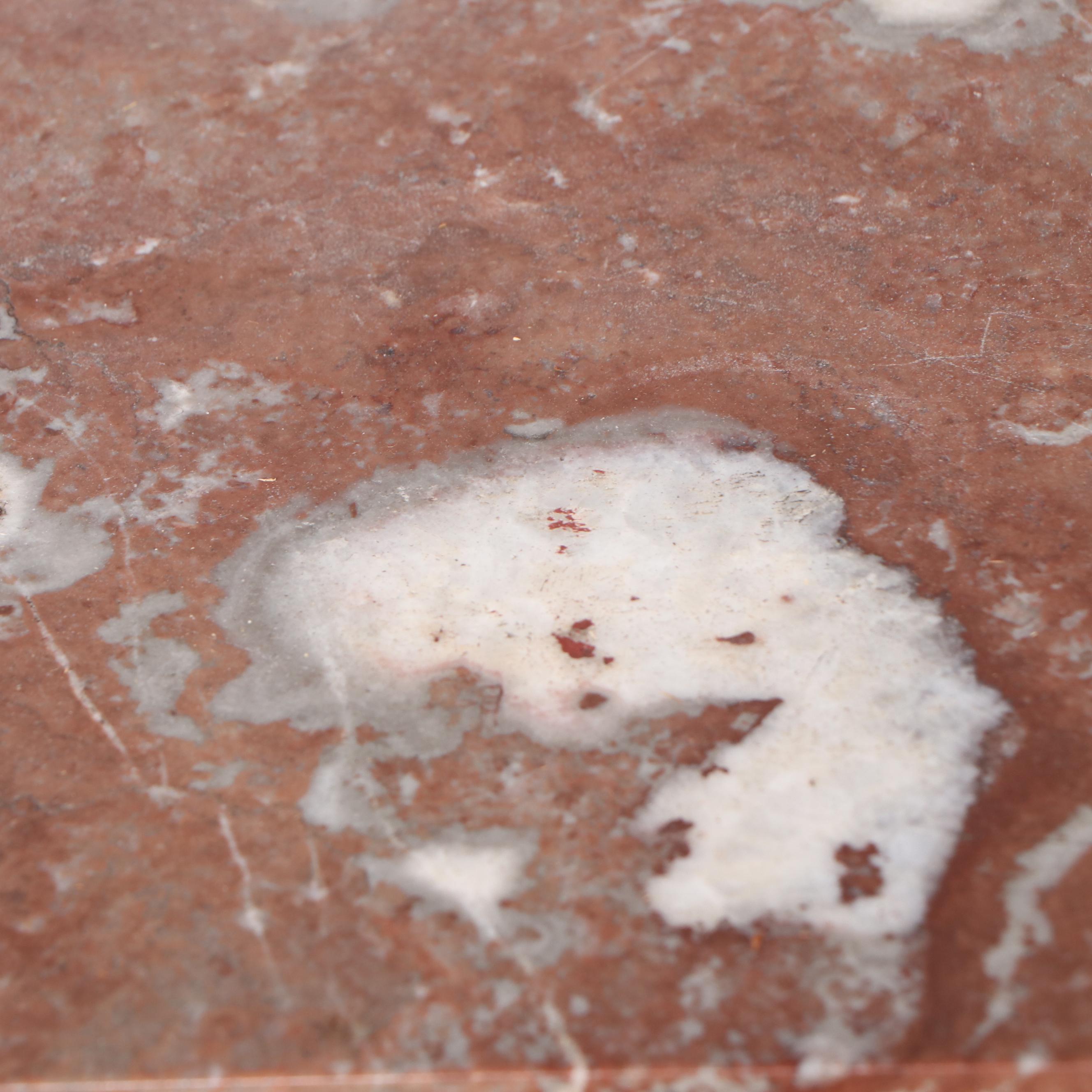 Edwardian Marble Top Mahogany Washstand, Early 20th Century