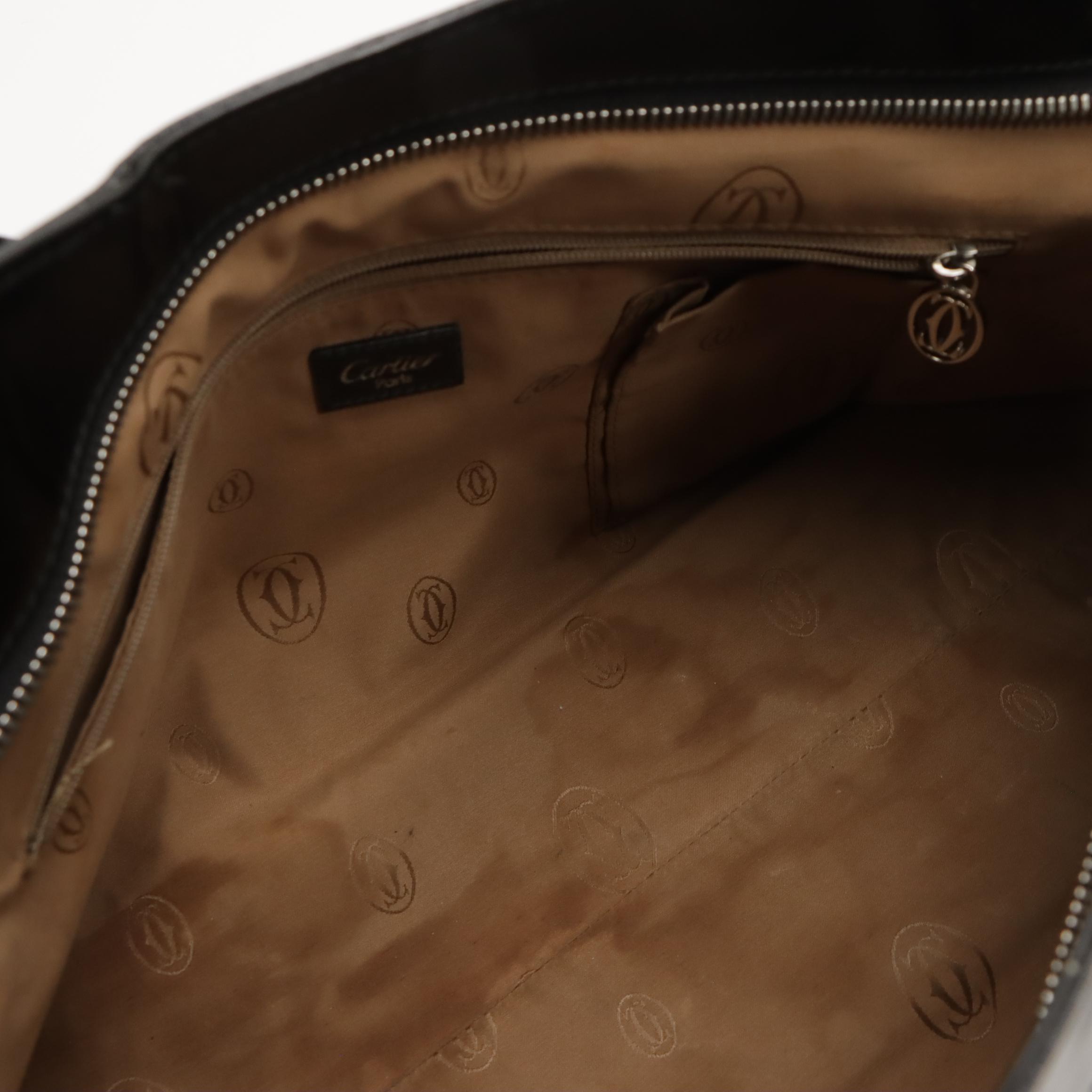 Cartier Marcello de Cartier Handbag in Black Patent Leather