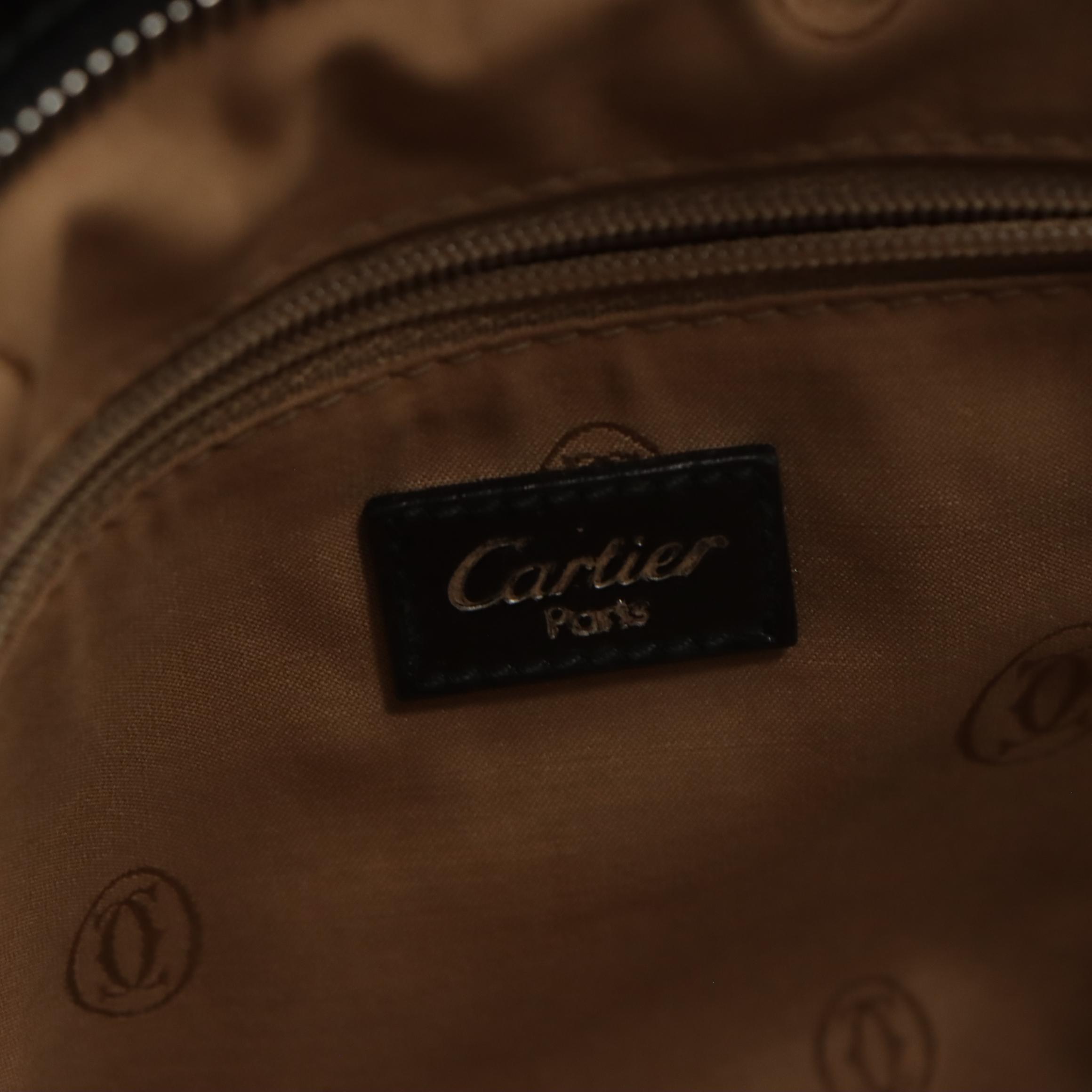 Cartier Marcello de Cartier Handbag in Black Patent Leather