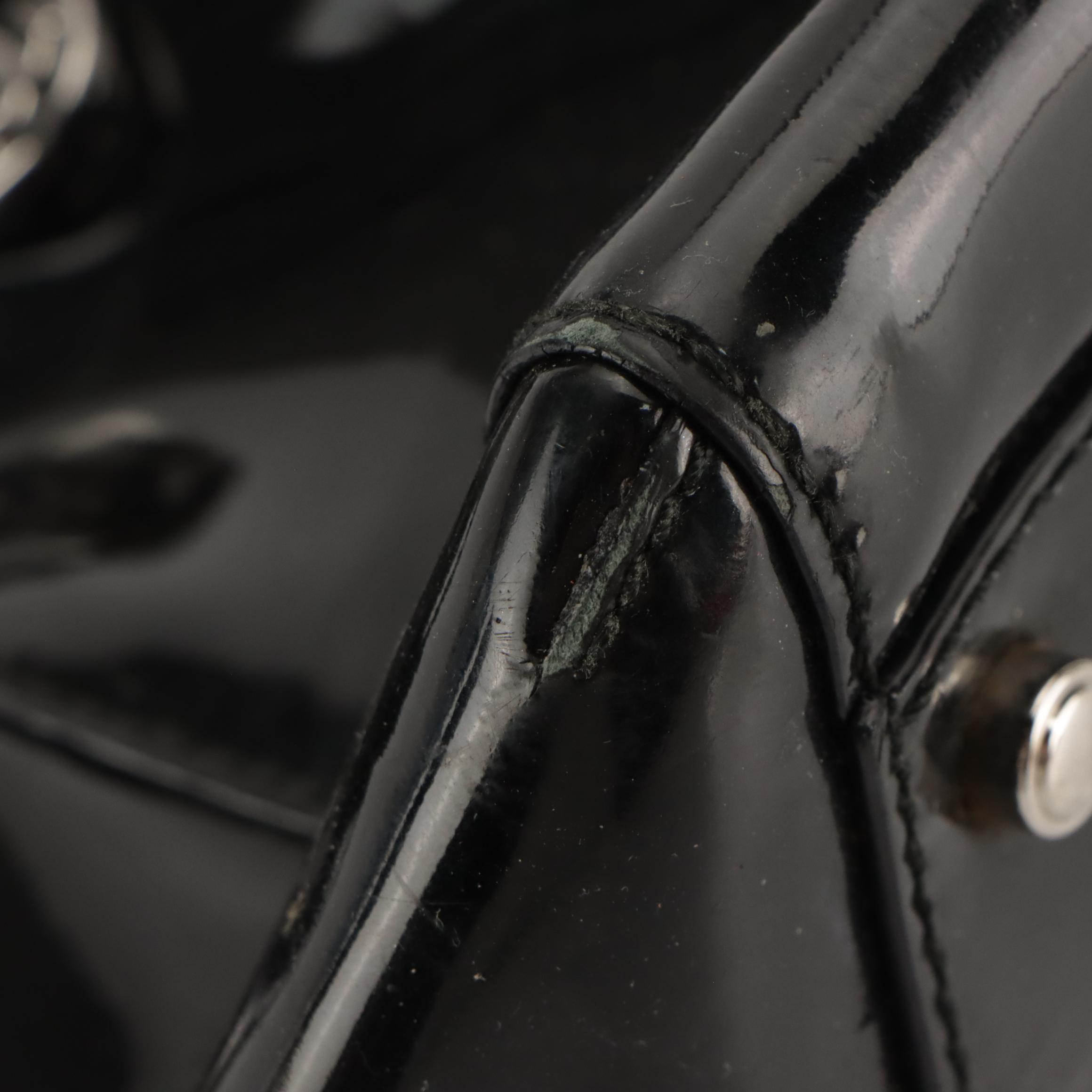 Cartier Marcello de Cartier Handbag in Black Patent Leather