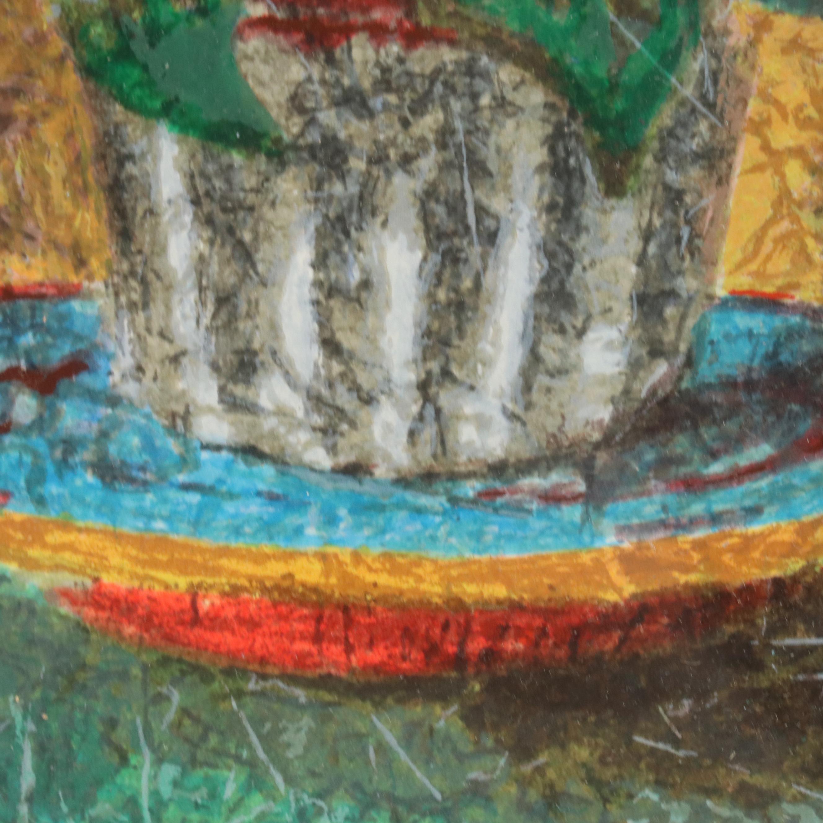 Anatole Krasnyansky Serigraph "Flowers and Venice"