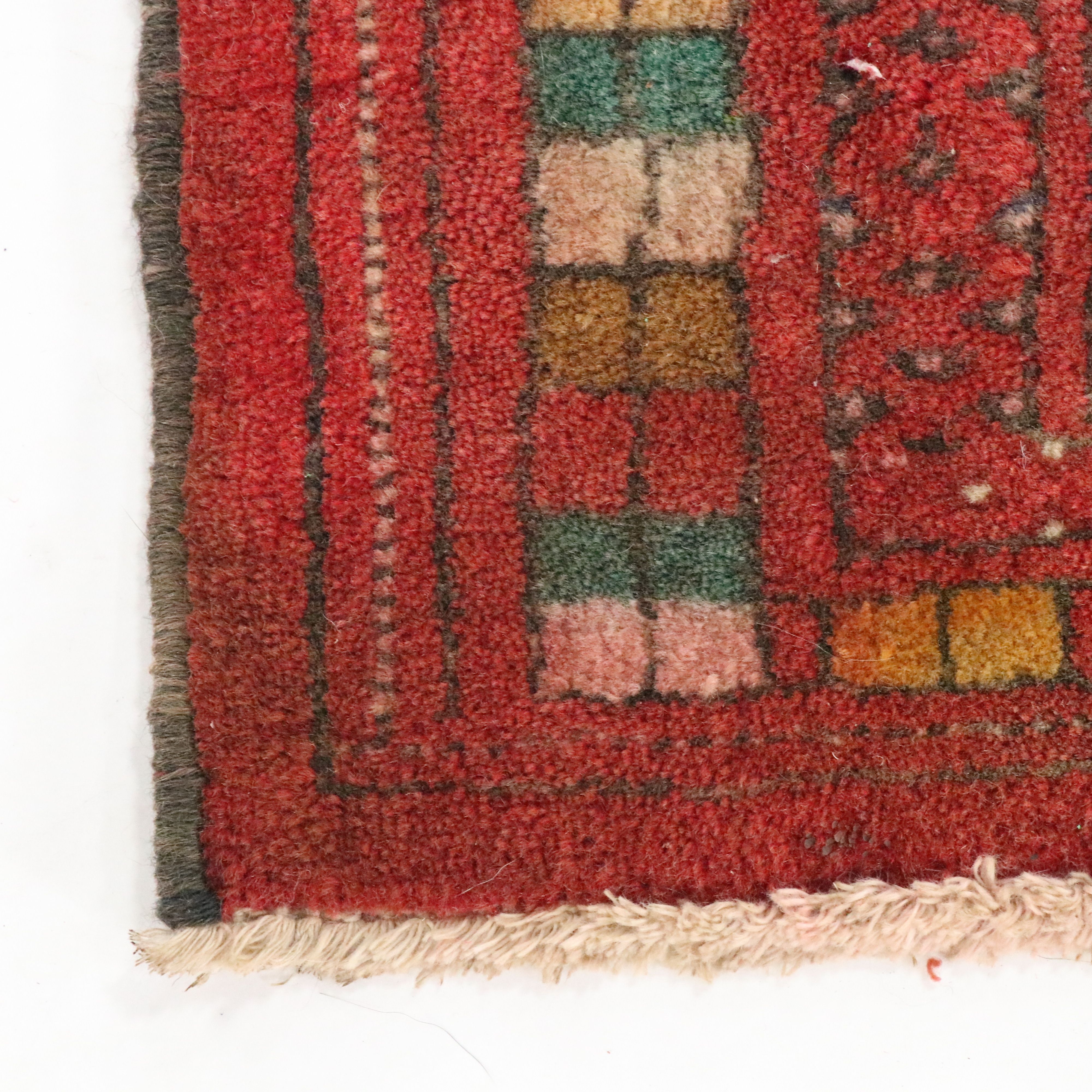 2'2 x 2'10 Hand-Knotted Turkish Milas Accent Rug