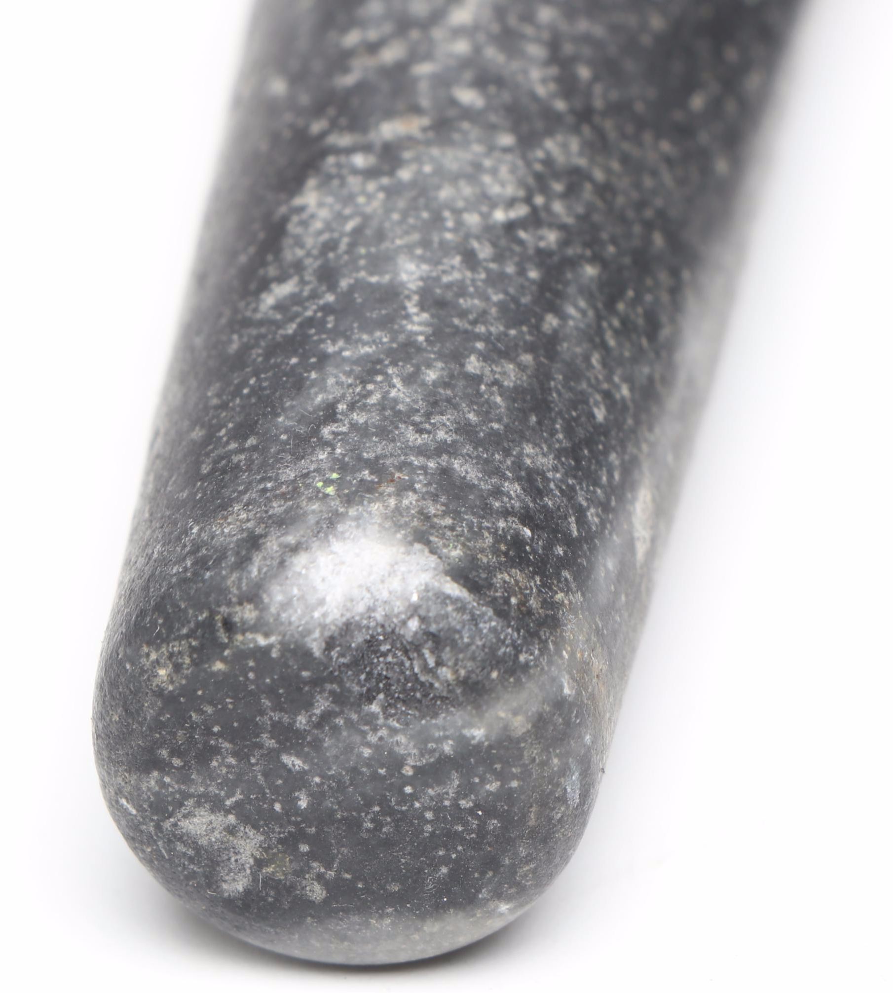 Stone Mortar and Pestle with Wood and Ceramic Spice Chest