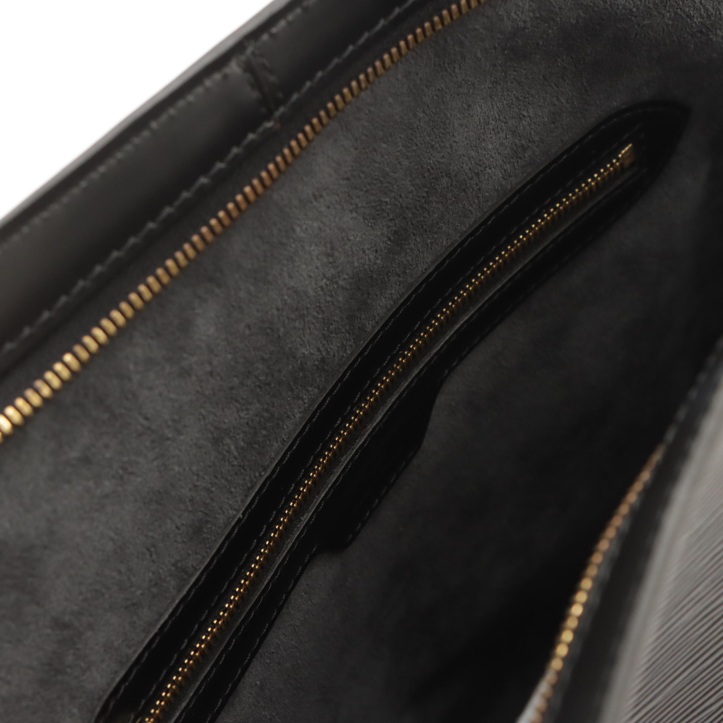 Louis Vuitton Lussac Bag in Black Epi/Smooth Leather