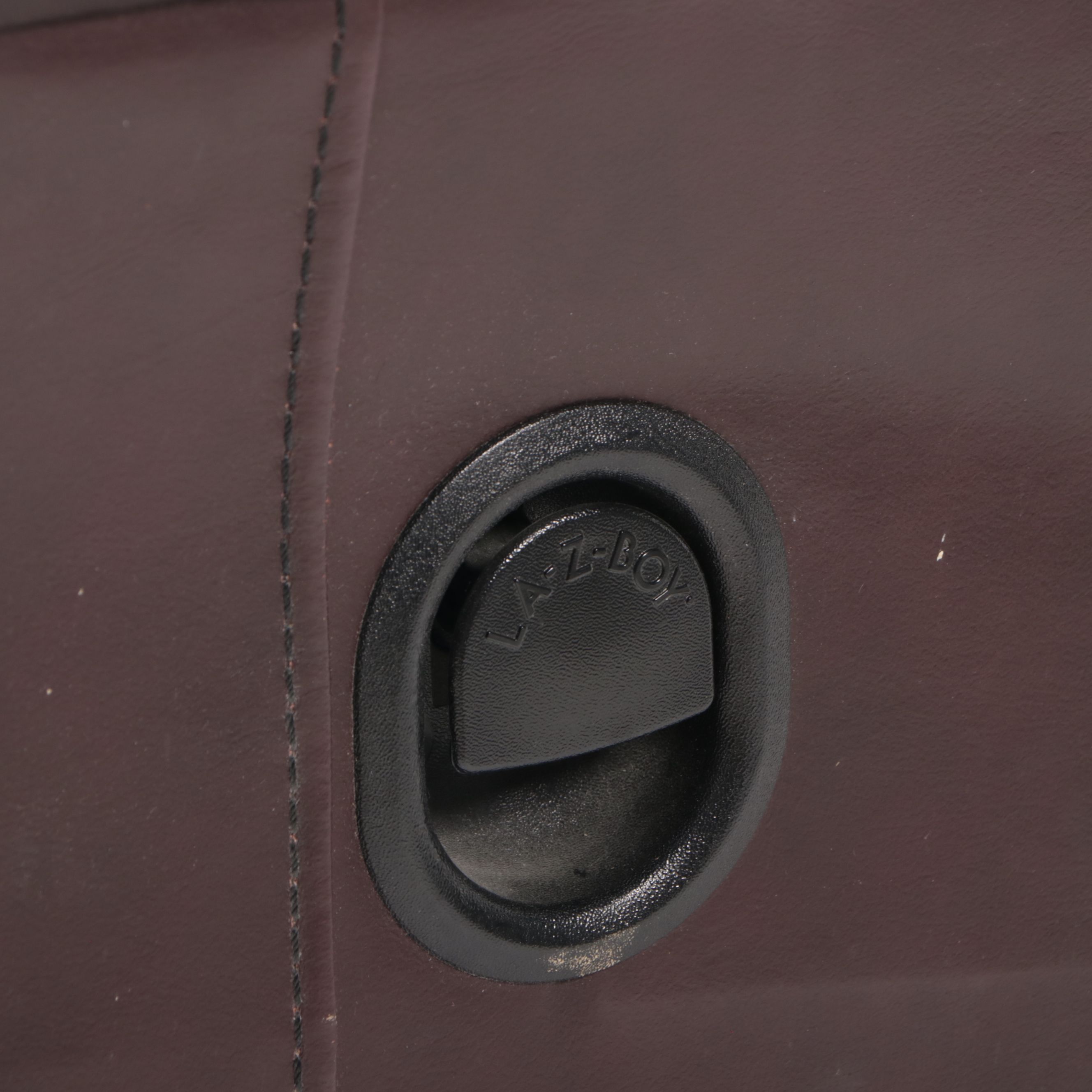 La-Z-Boy Brown Leather Upholstered Reclining Sofa, 2004