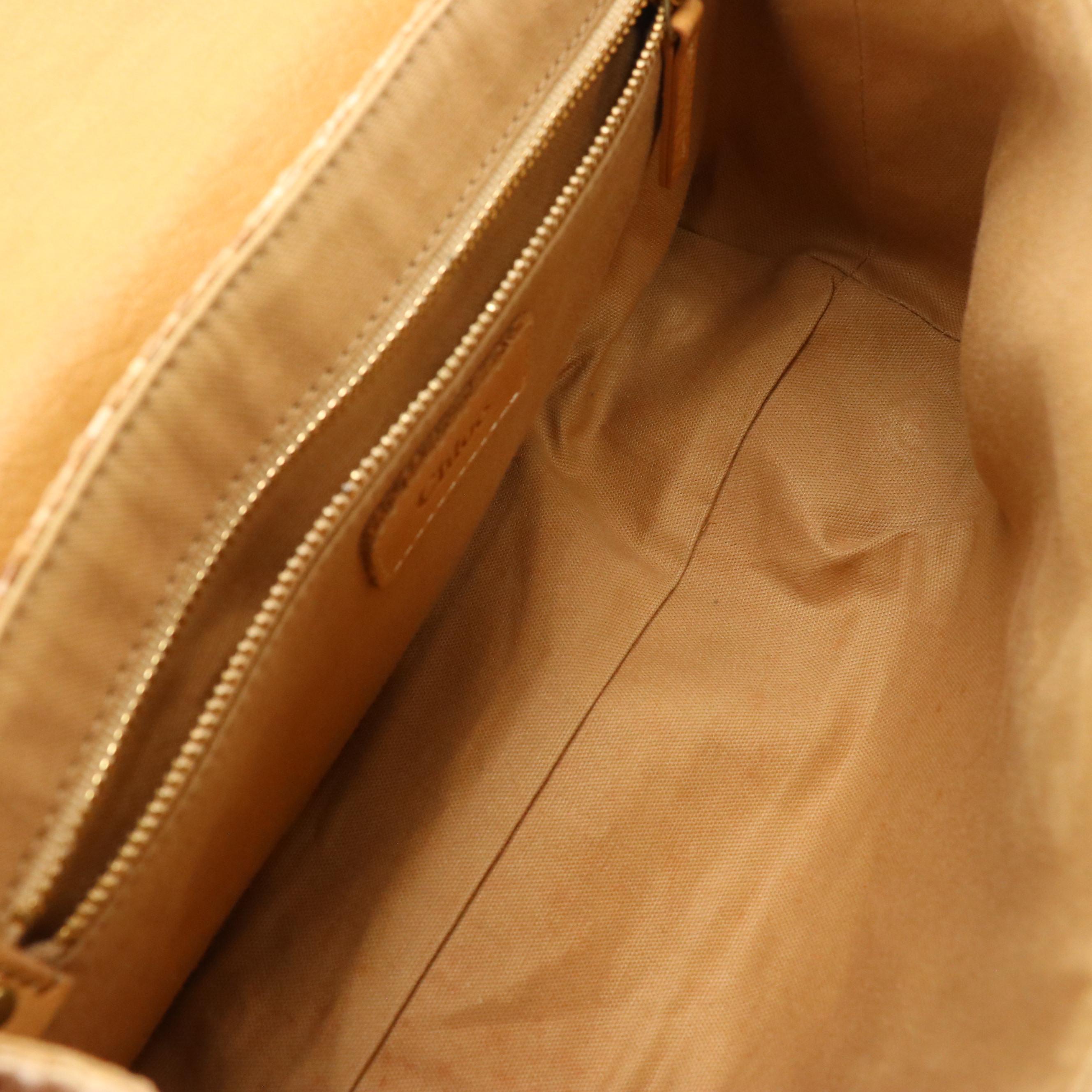 Chloé Woven Raffia and Leather Flap Handbag