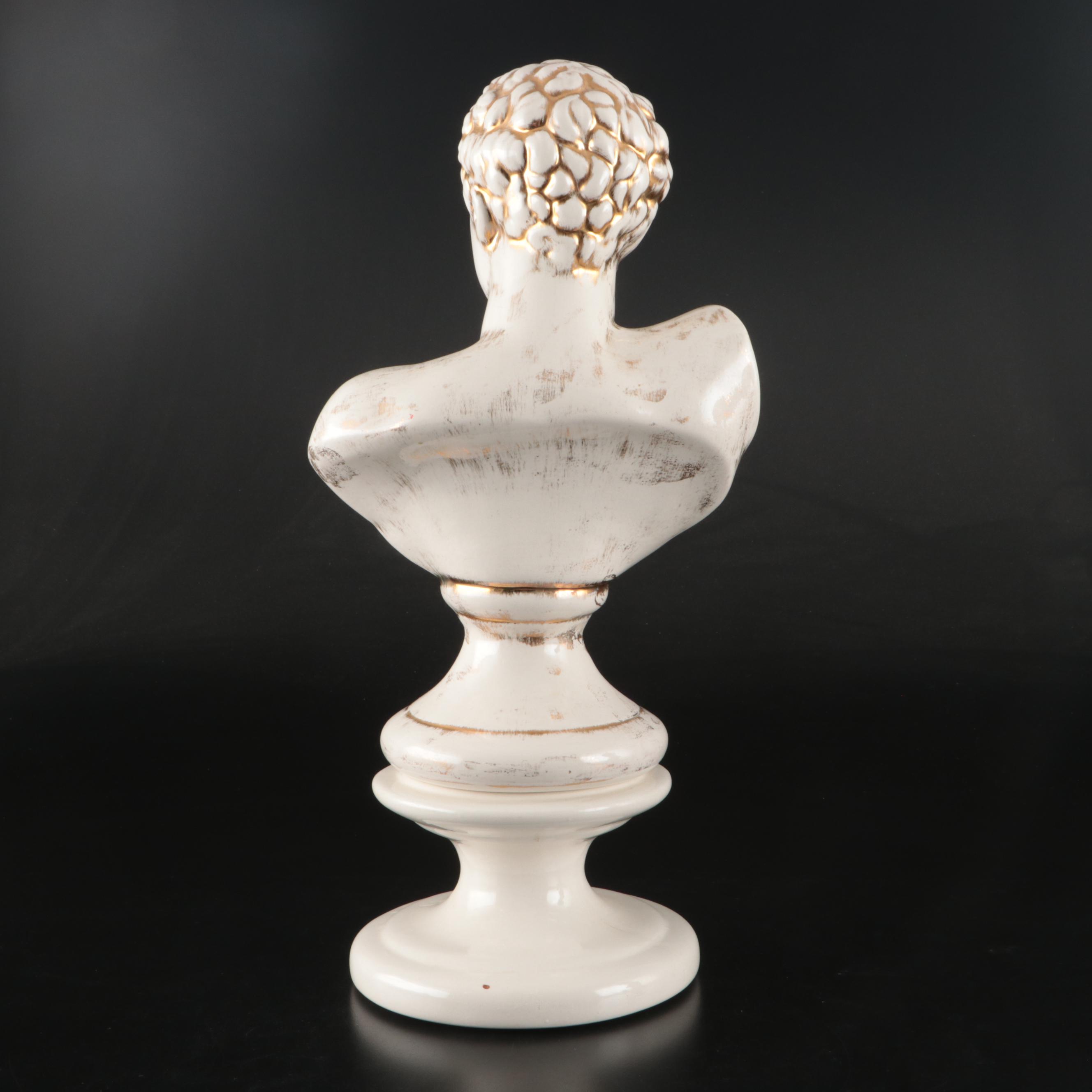 Ceramic Busts after "Bust of Diana" and "Mercury"