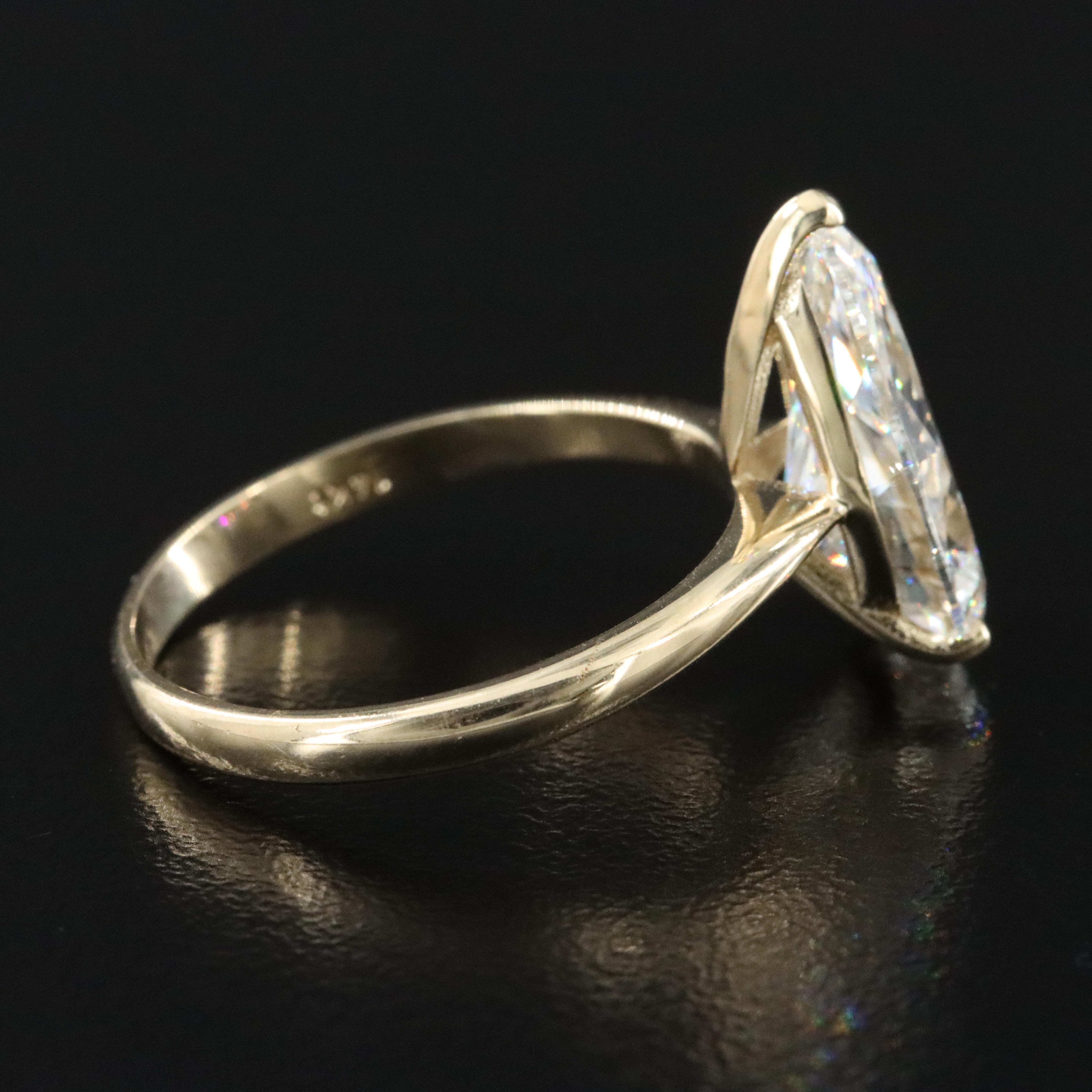 14K 4.37 CT Lab Grown Diamond Solitaire Ring with IGI Report