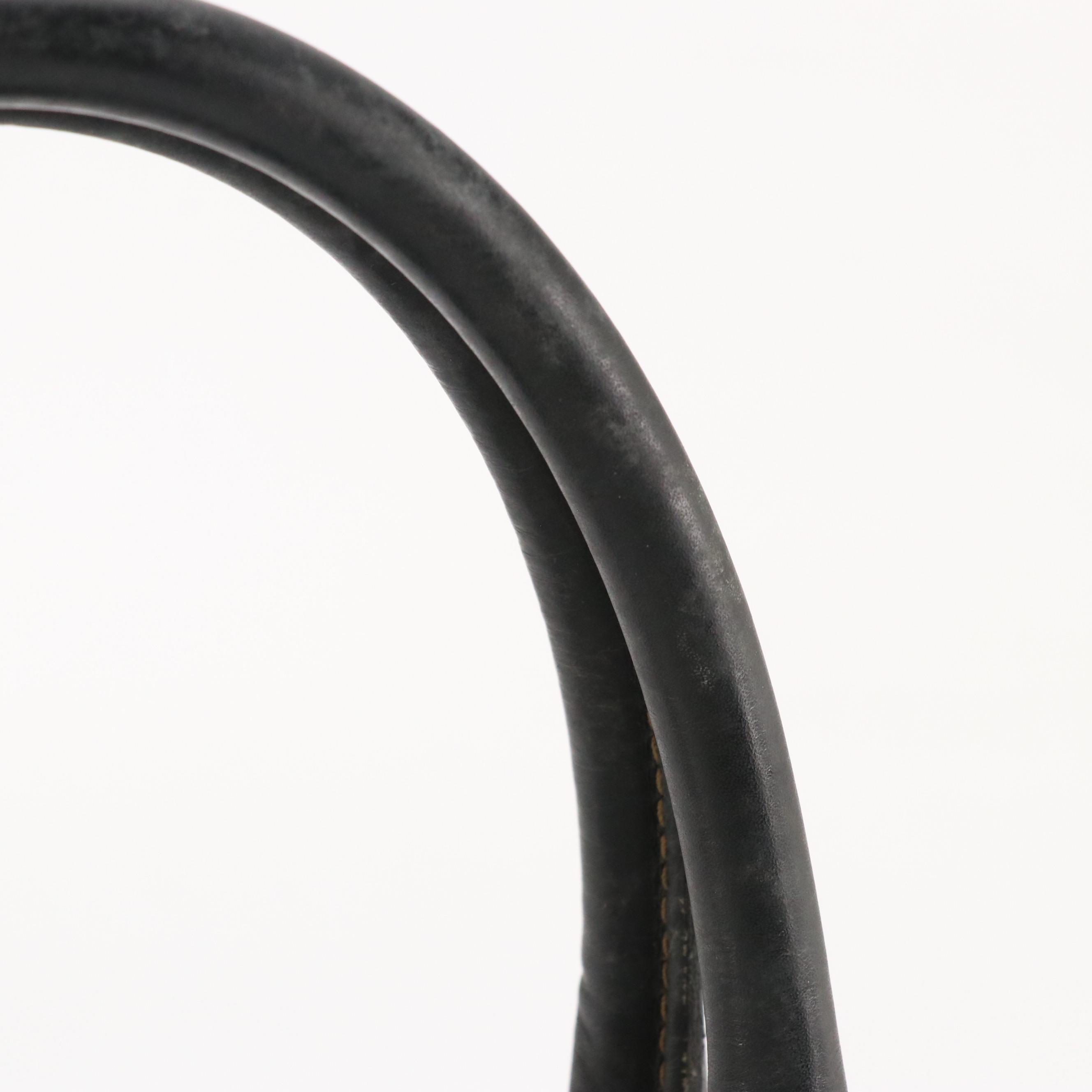 Fendi Dome Satchel in Pequin Striped Canvas and Brown Leather Trim