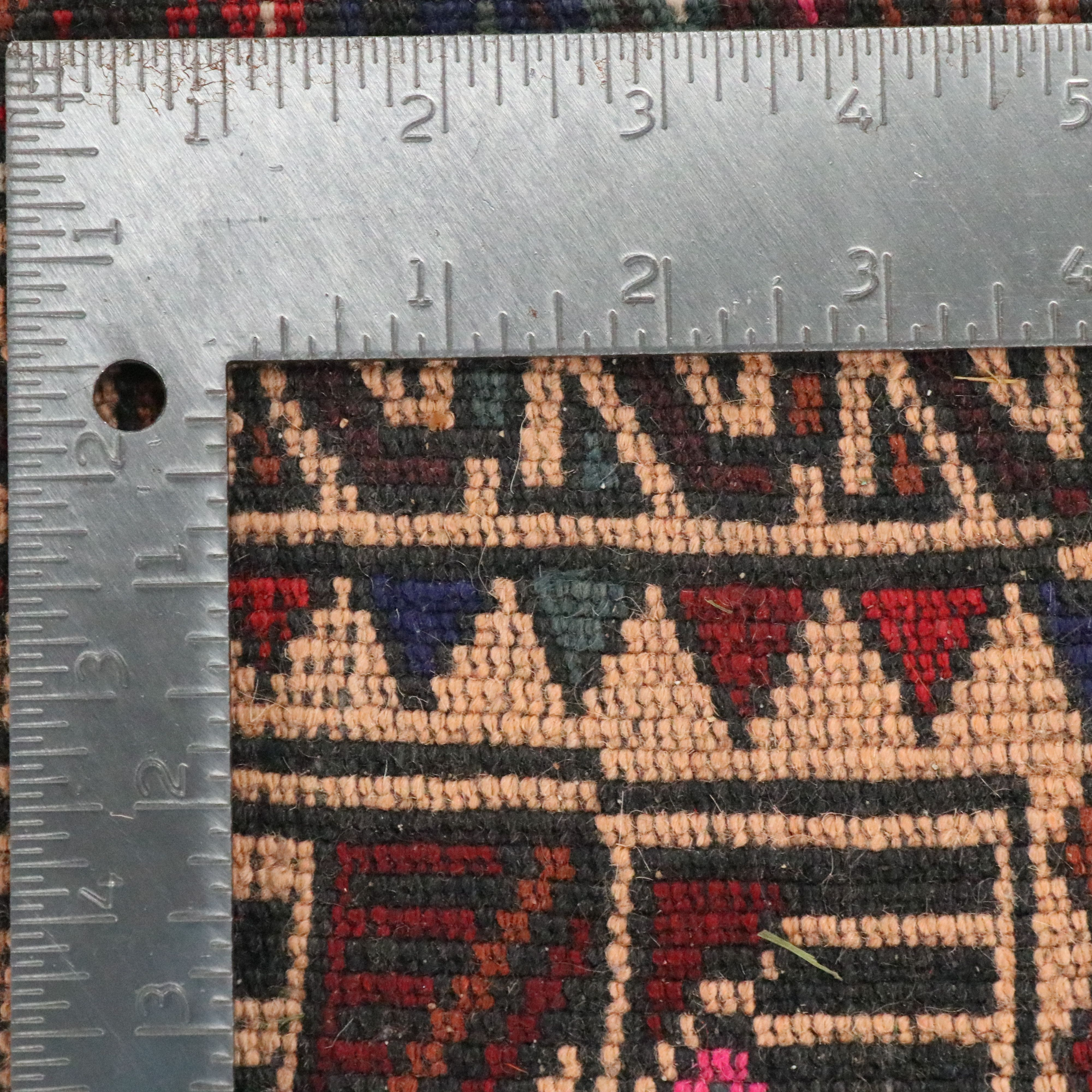 1'10 x 2'6 Hand-Knotted Afghan Baluch Accent Rug