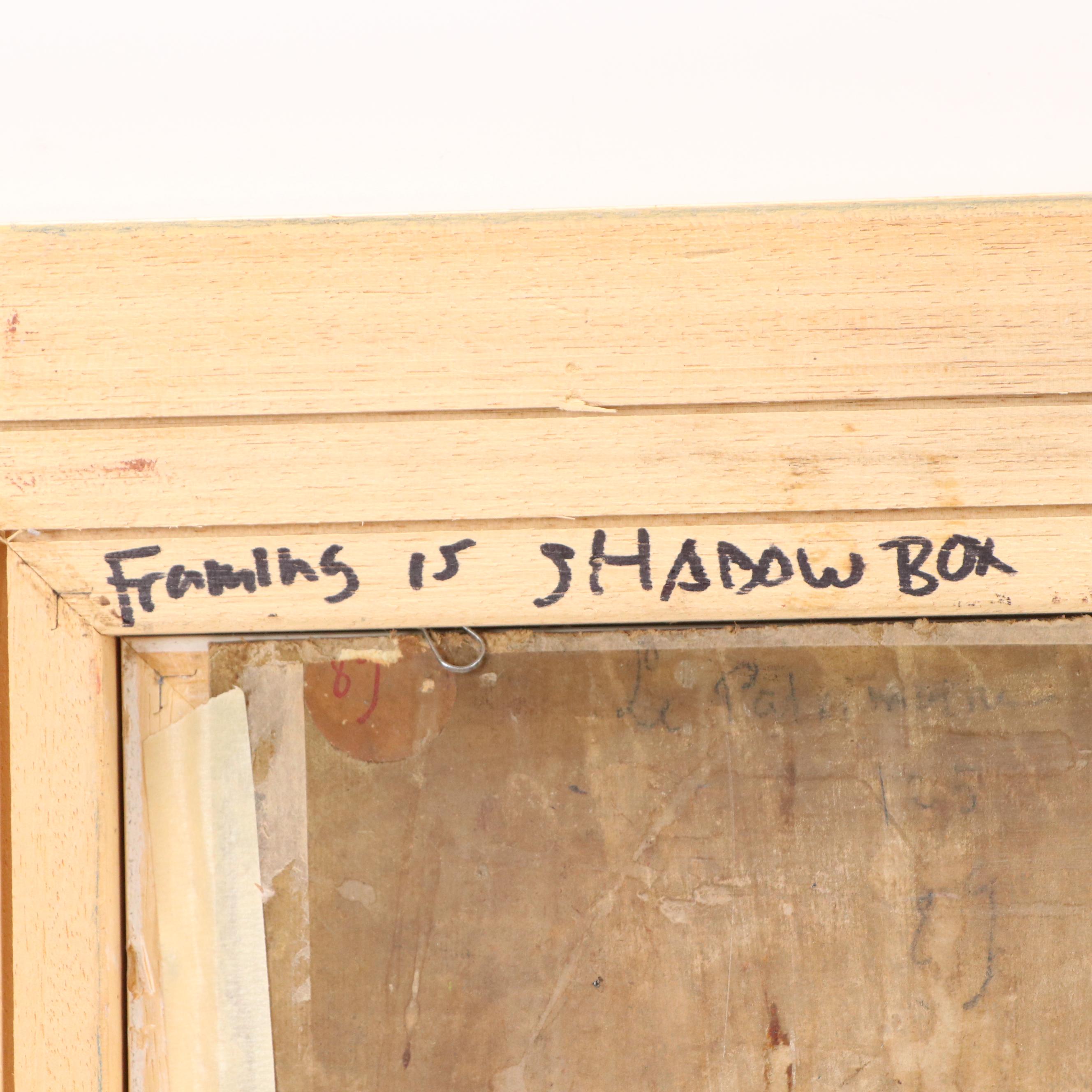 André Brillet Oil Painting "Les Collines des Falicon," Early to Mid-20th Century