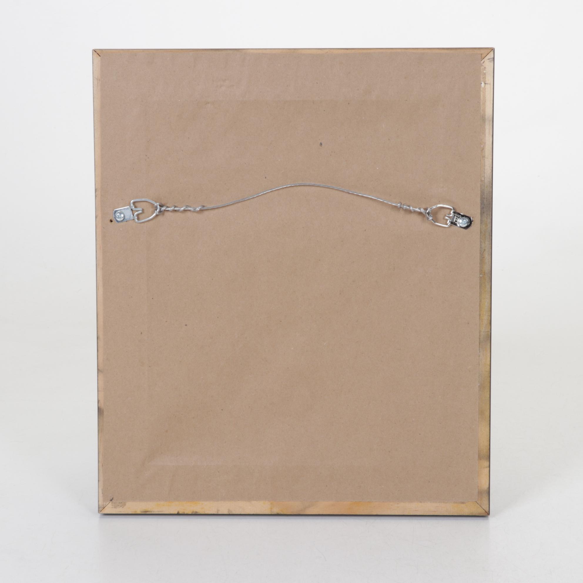 Landscape Oil Painting of River and Turbulent Clouds